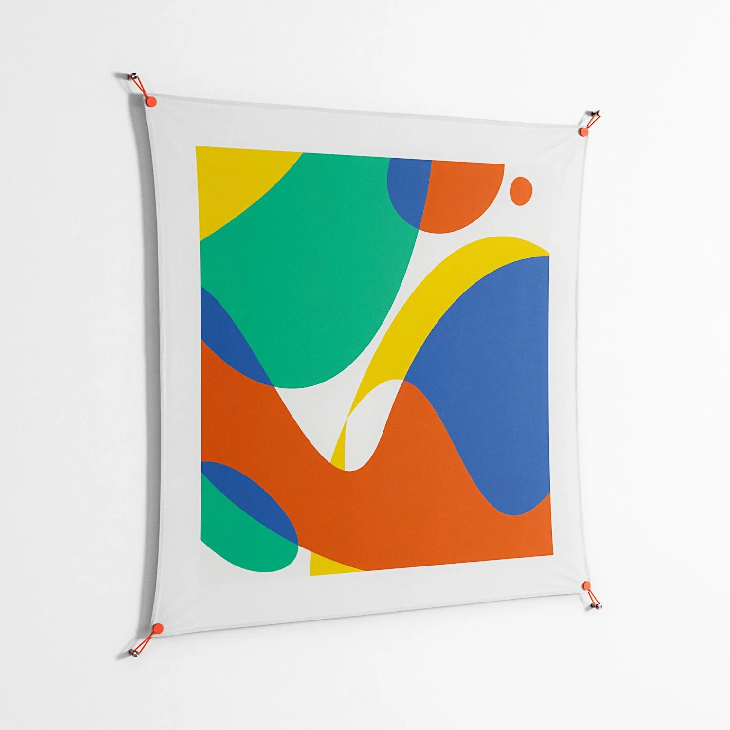 Vibrante Zoom - Work On Wall - Vratislav Pecka - Orange - 140 x 140 cm - Image 2