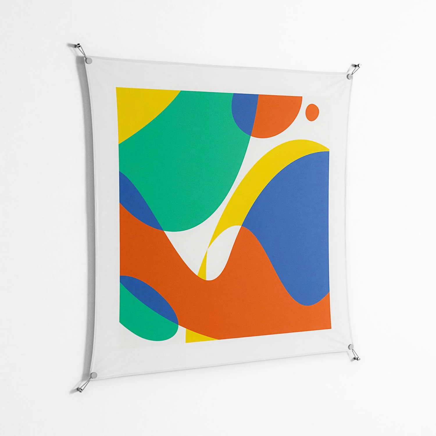Vibrante Zoom - Work On Wall - Vratislav Pecka - Silver - 140 x 140 cm - Image 2