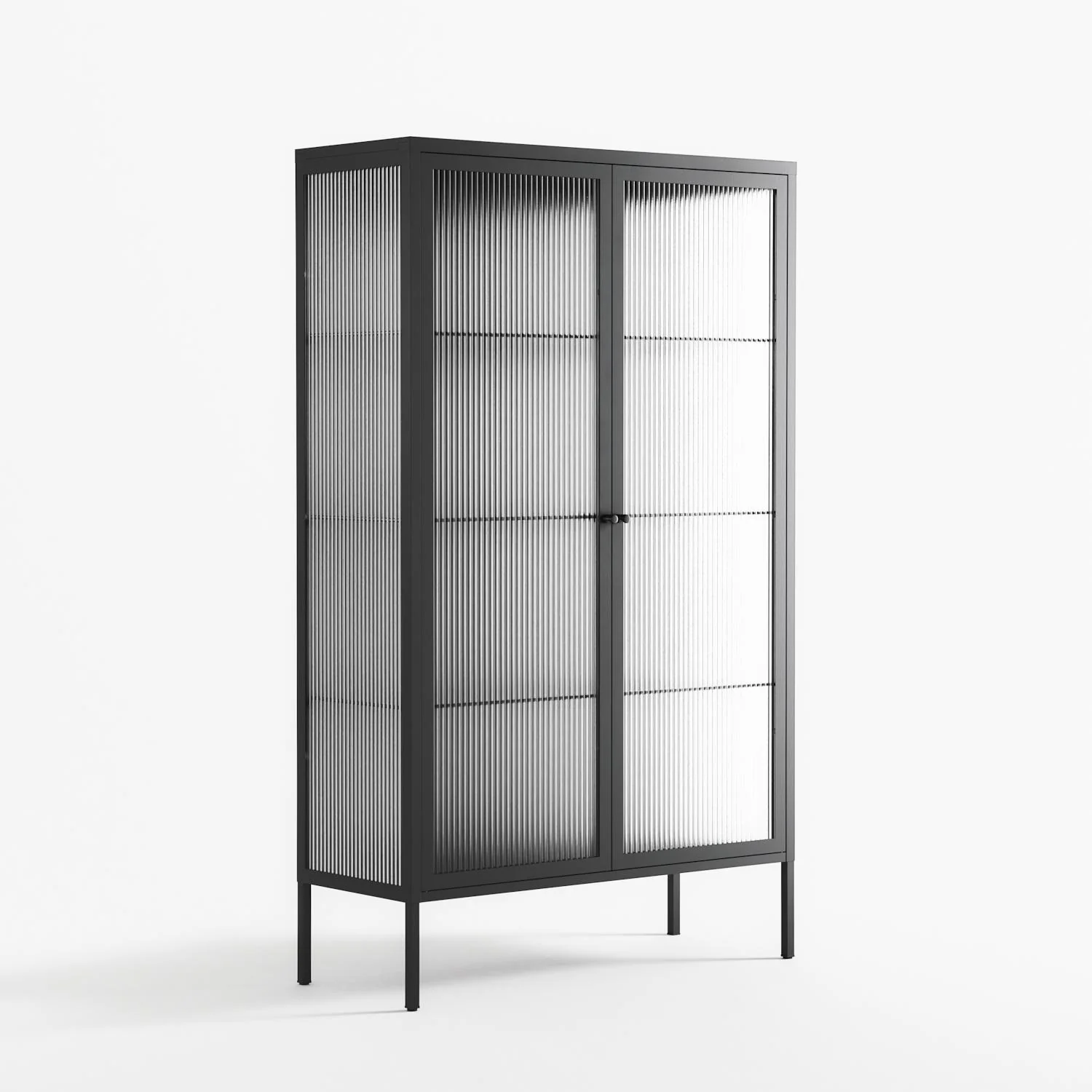 Vitrine - Cabinet - Antracite - Reeded Glass - Image 3