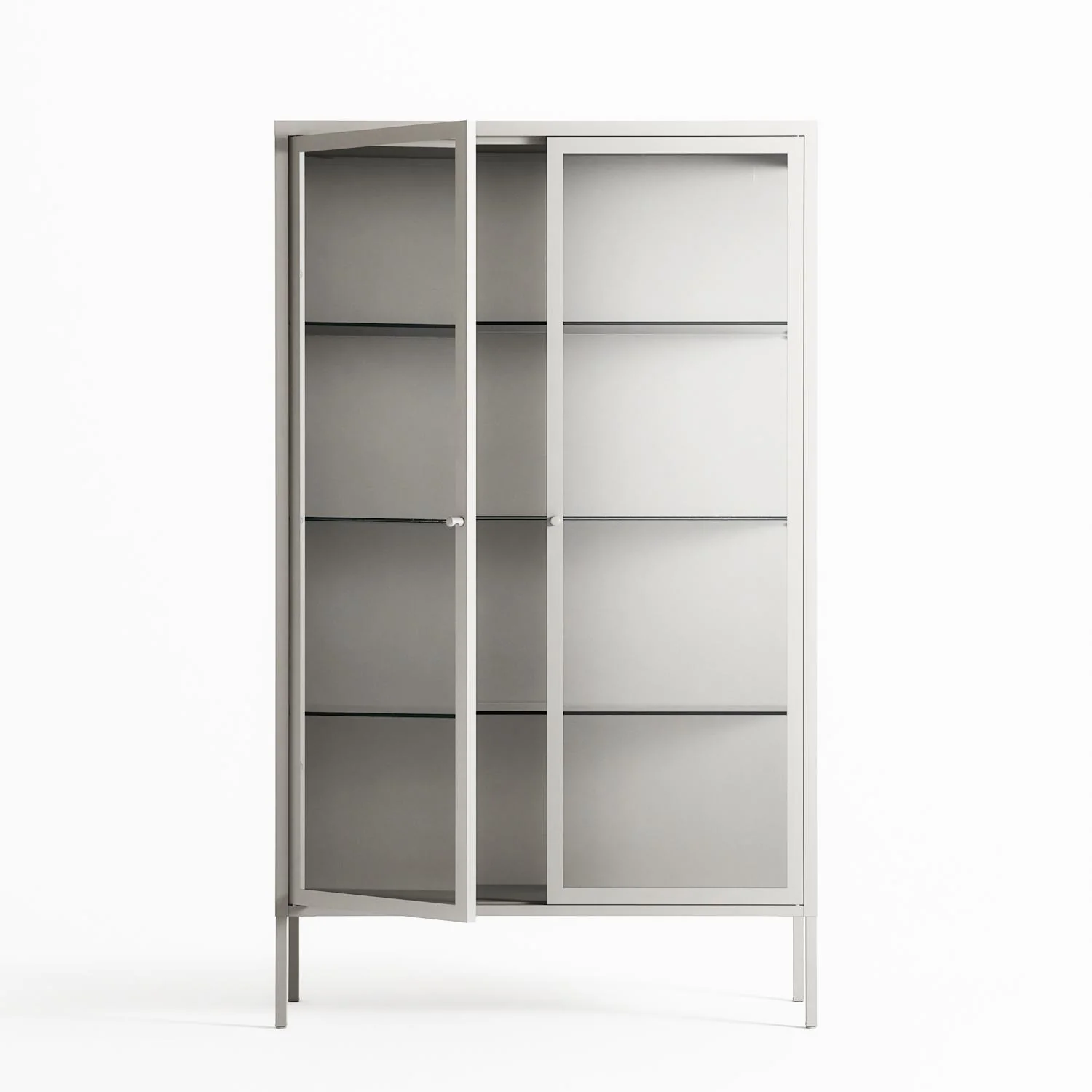 Vitrine - Cabinet - Chalk - Clear Glass - Image 3