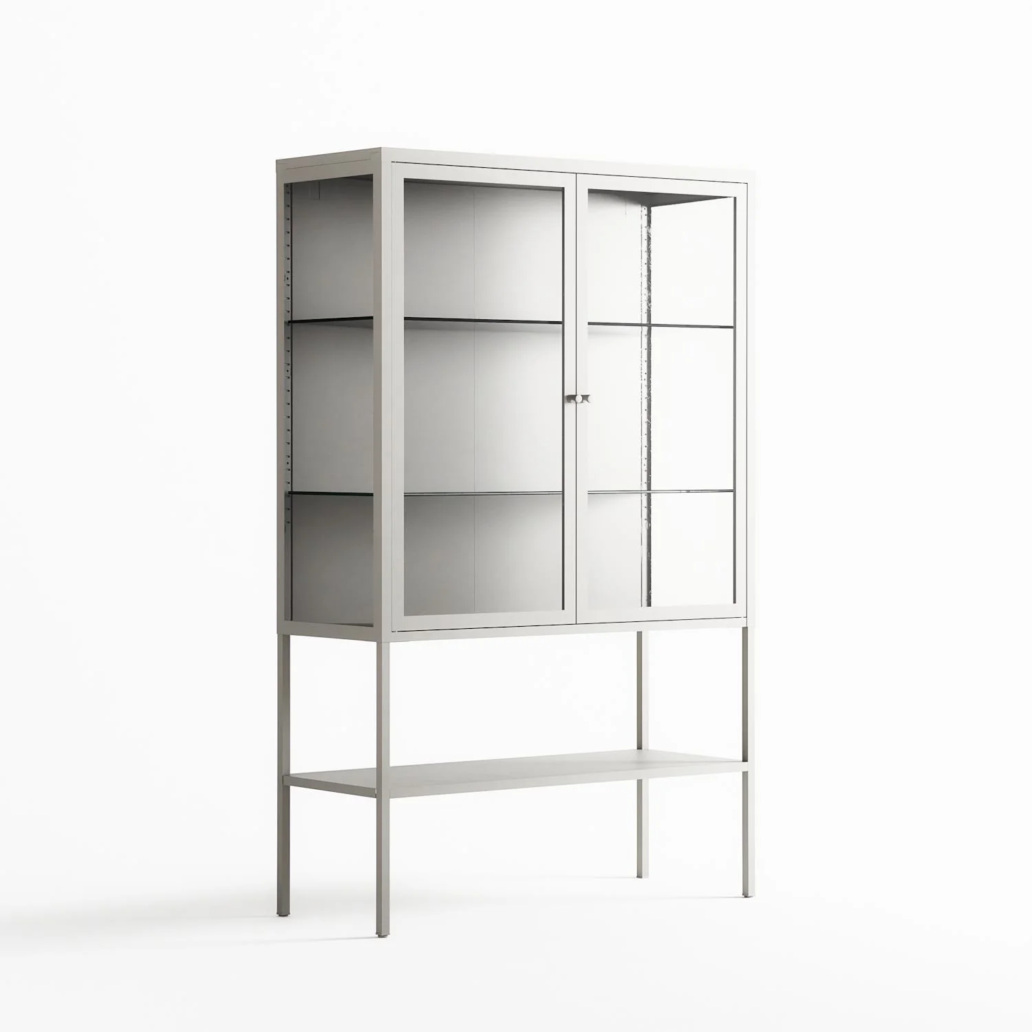 Vitrine - Loft Cabinet - Chalk - Clear Glass - Image 3
