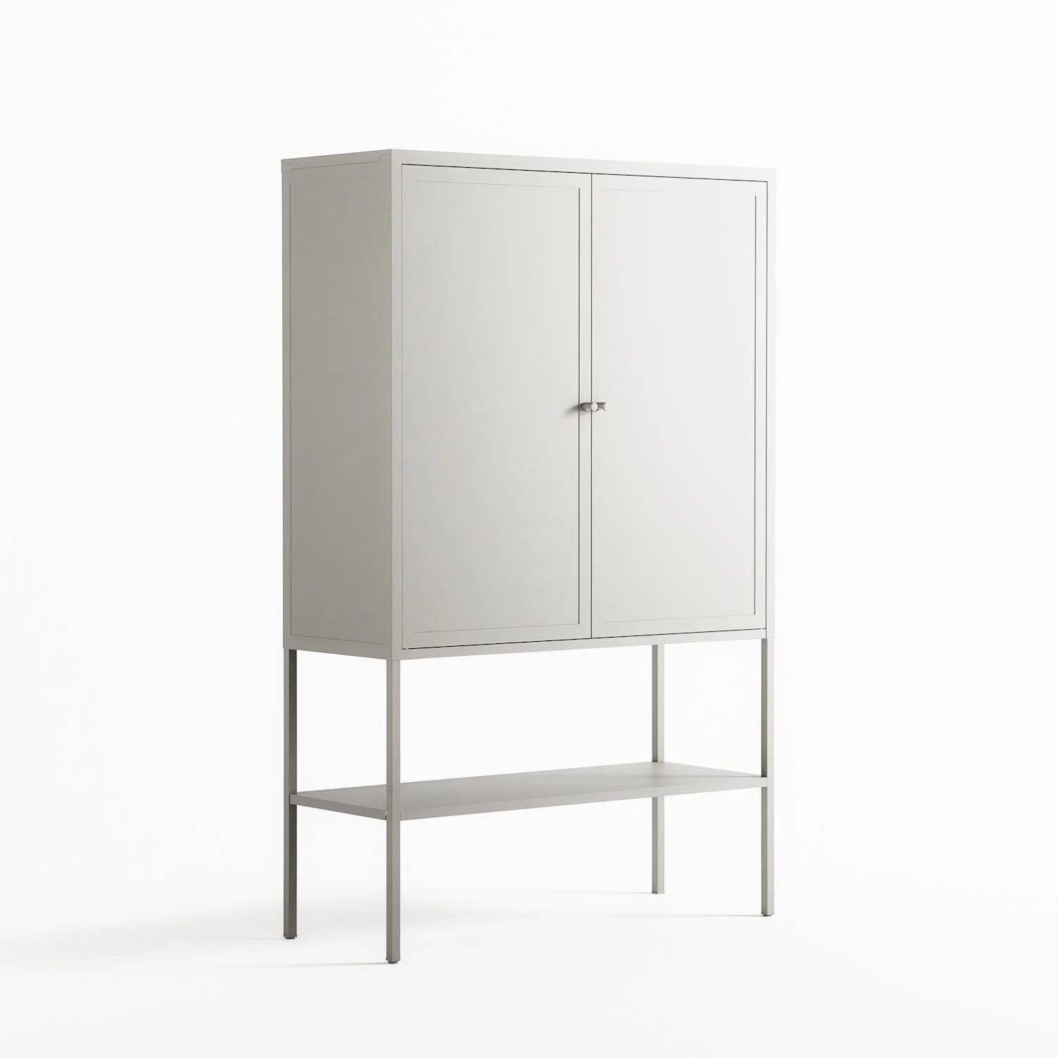 Vitrine - Loft Cabinet - Chalk - Metal Front - Image 3