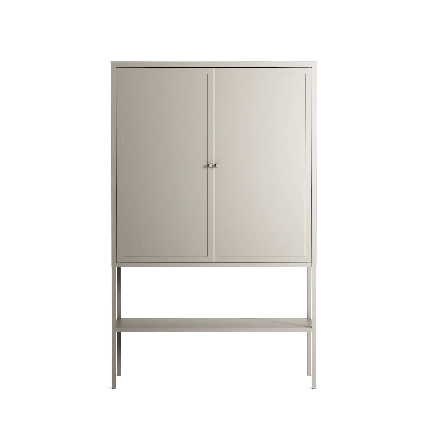 Vitrine - Loft Cabinet - Pebble - Metal Front