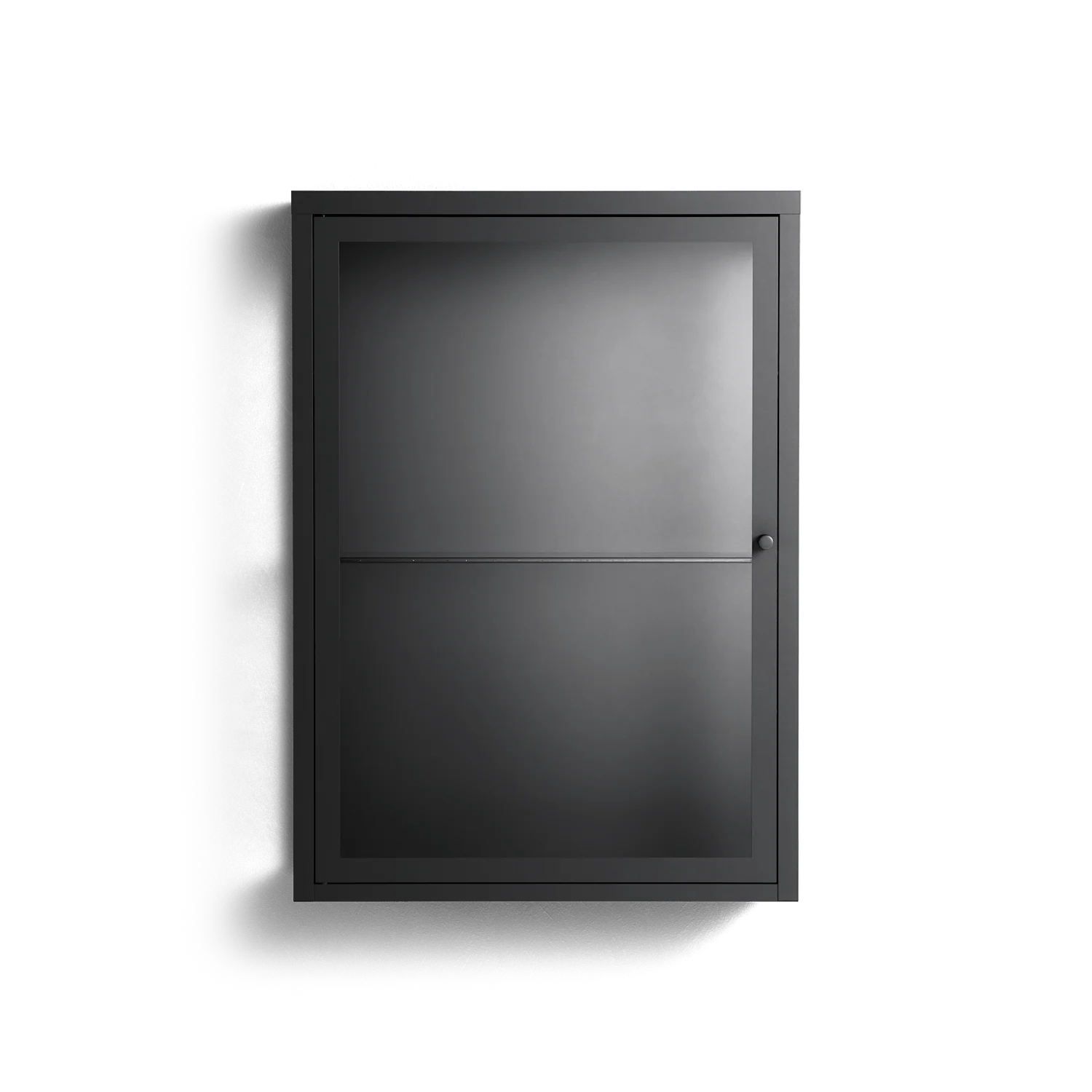 Vitrine - Wall Cabinet - Antracite - Clear Glass