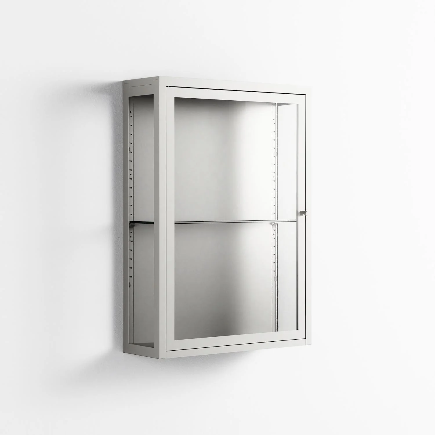 Vitrine - Wall Cabinet - Chalk - Clear Glass - Image 3