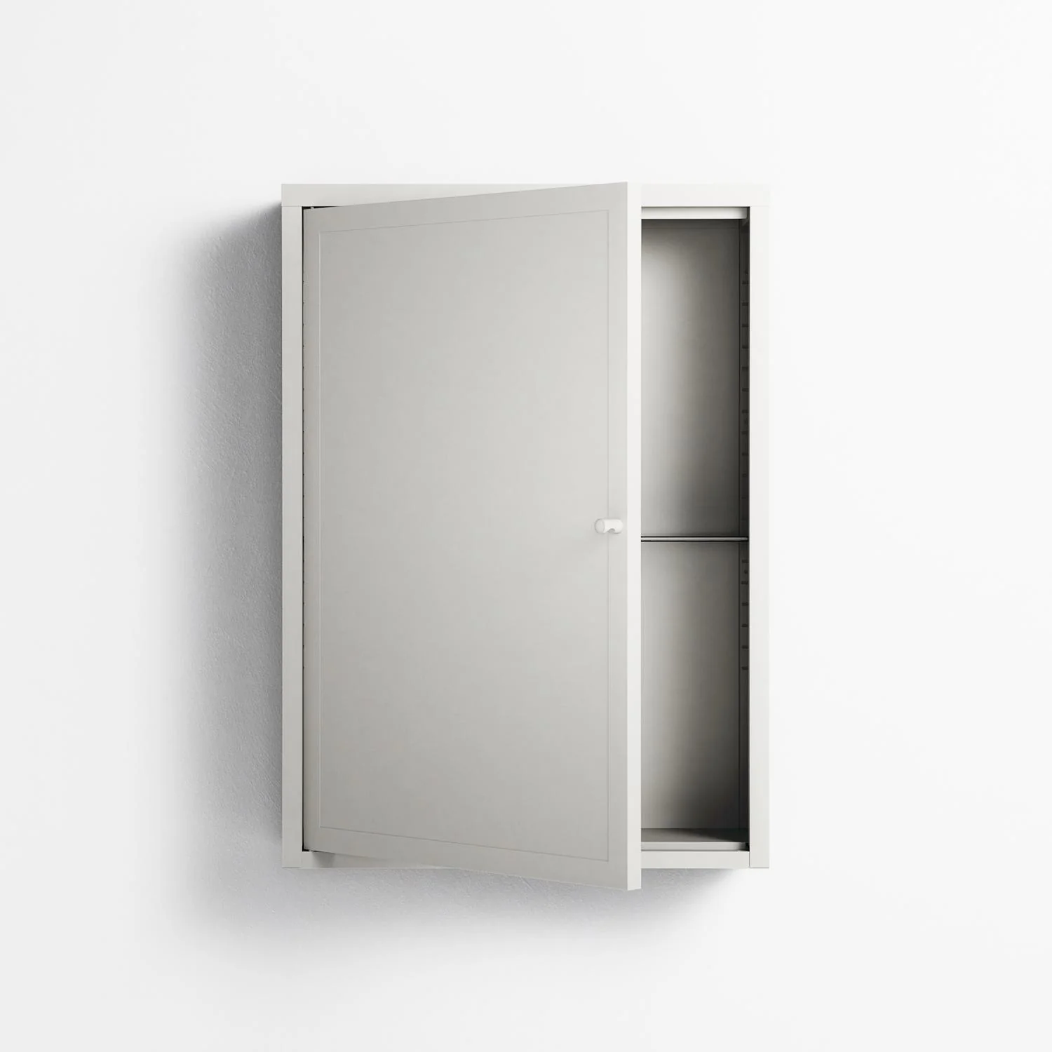 Vitrine - Wall Cabinet - Chalk - Metal Front - Image 2