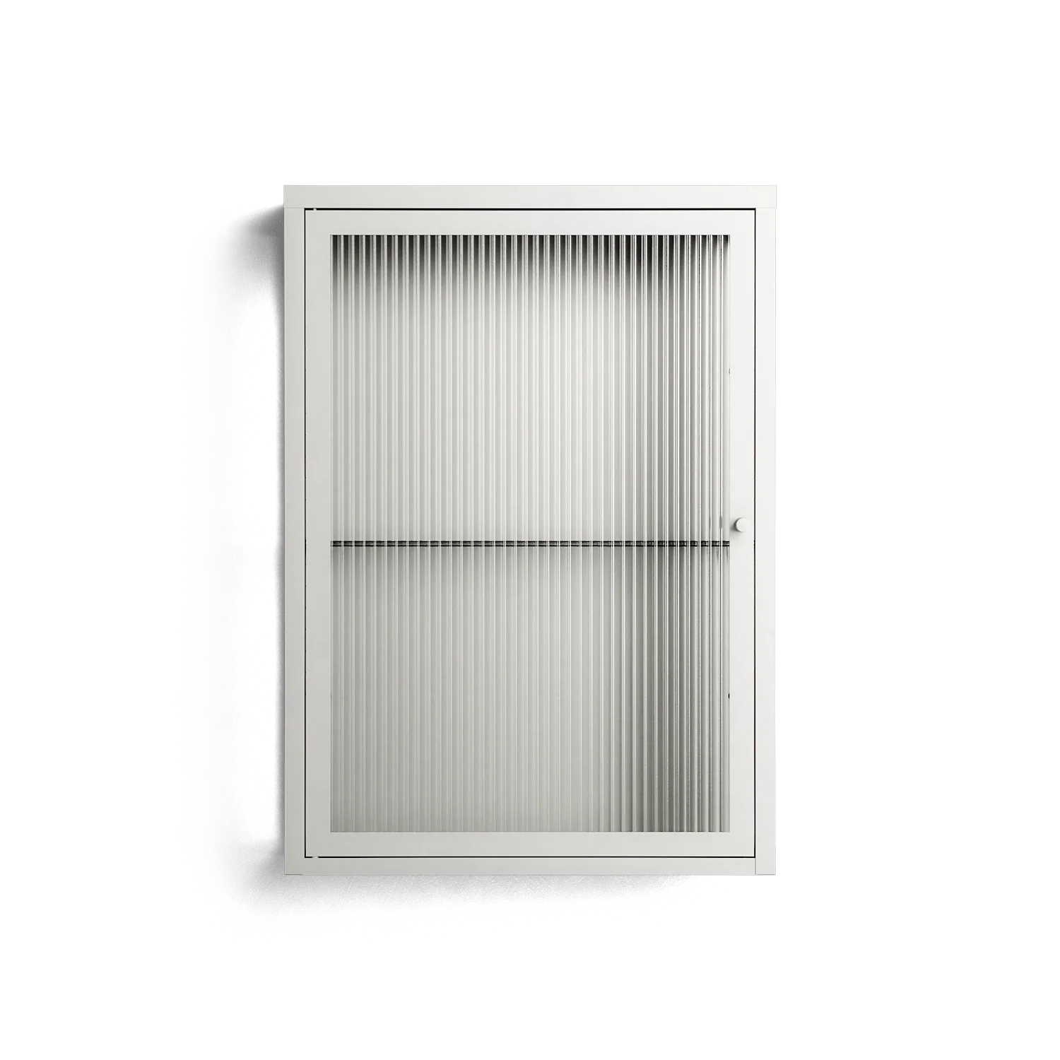 Vitrine - Wall Cabinet - Chalk - Reeded Glass