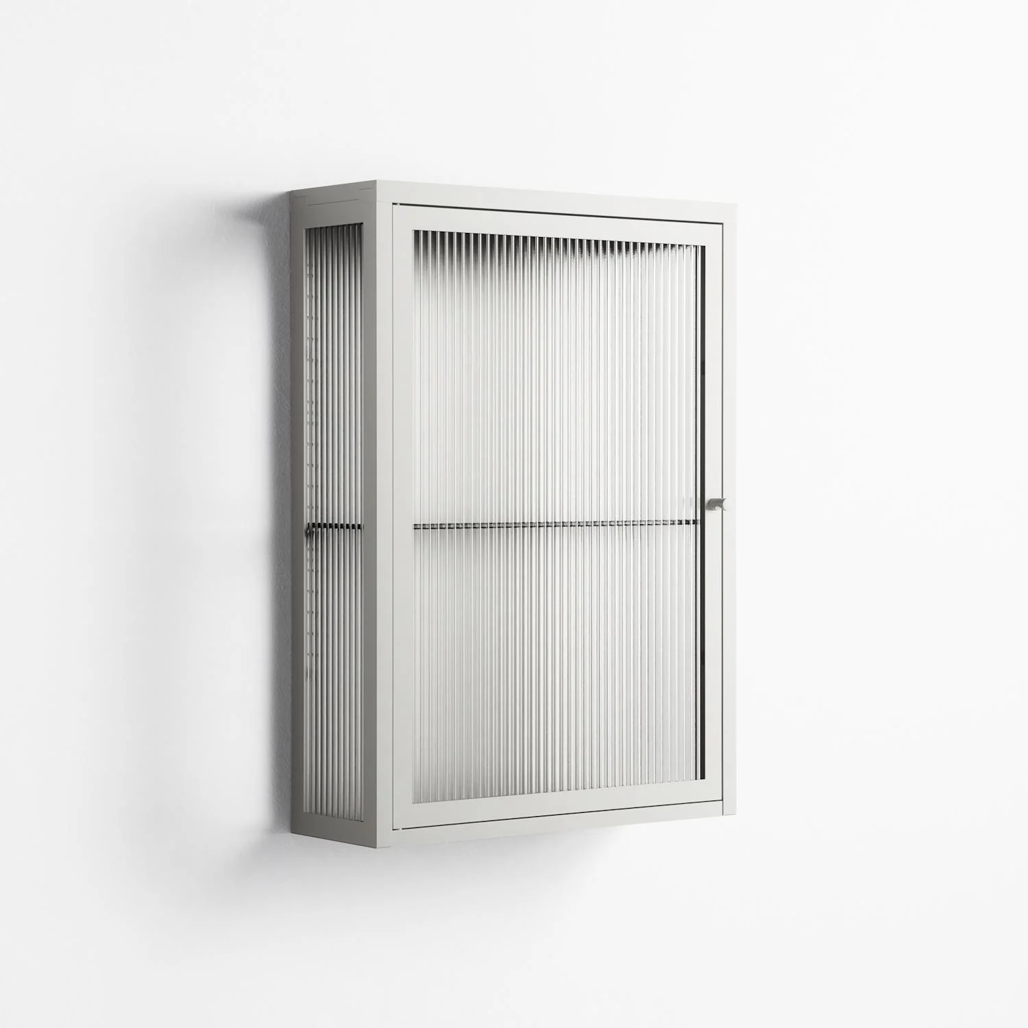 Vitrine - Wall Cabinet - Chalk - Reeded Glass - Image 3