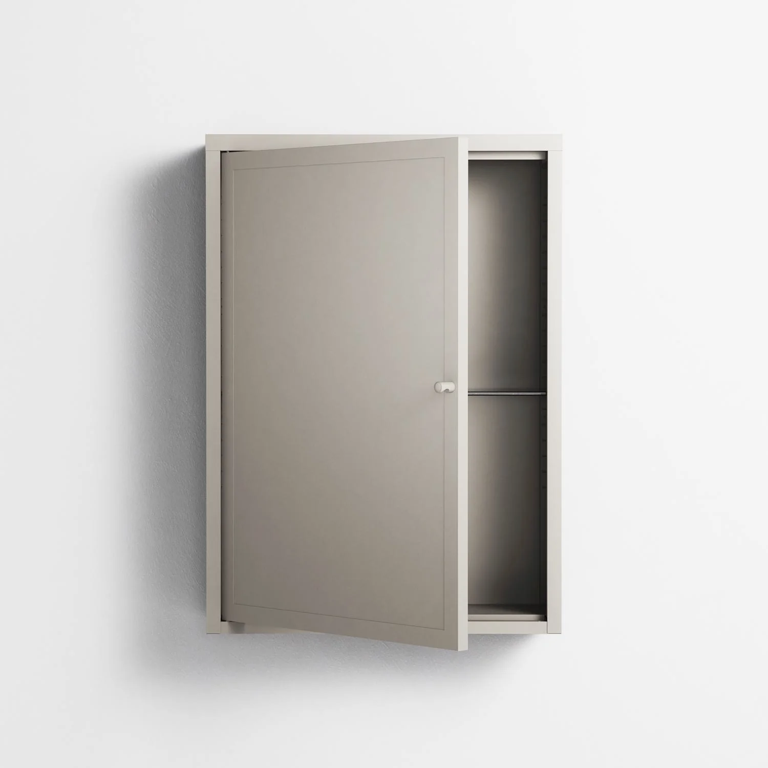 Vitrine - Wall Cabinet - Pebble - Metal Front - Image 2
