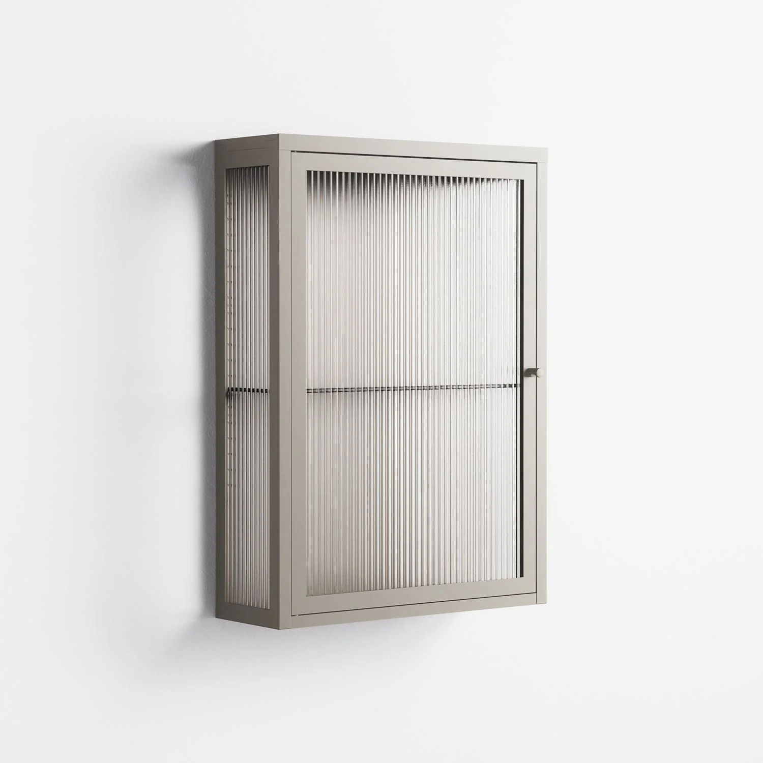Vitrine - Wall Cabinet - Pebble - Reeded Glass - Image 3