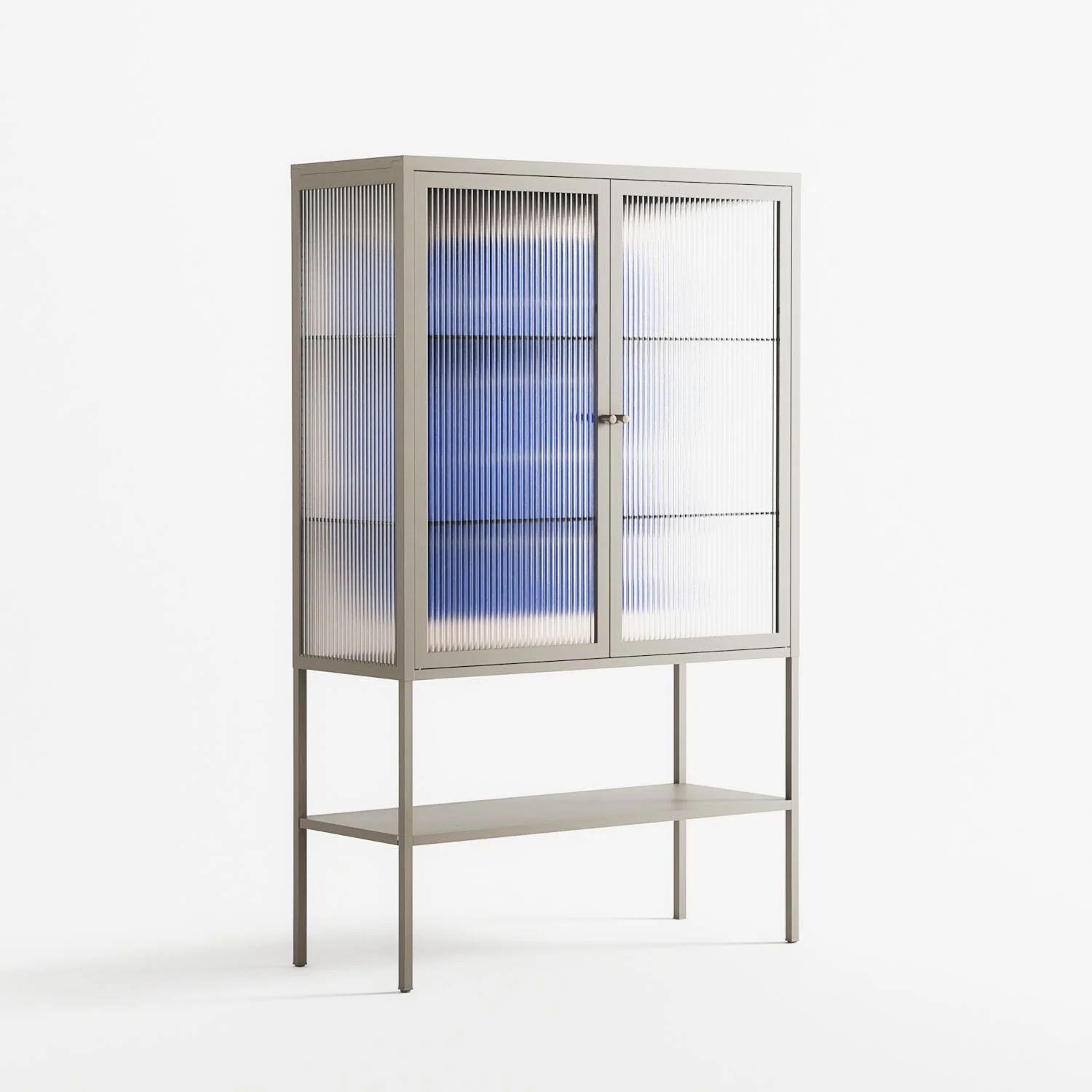 Wait 2 - Loft Cabinet - Andrea Devia-Nuño - Pebble - Reeded glass - Image 4