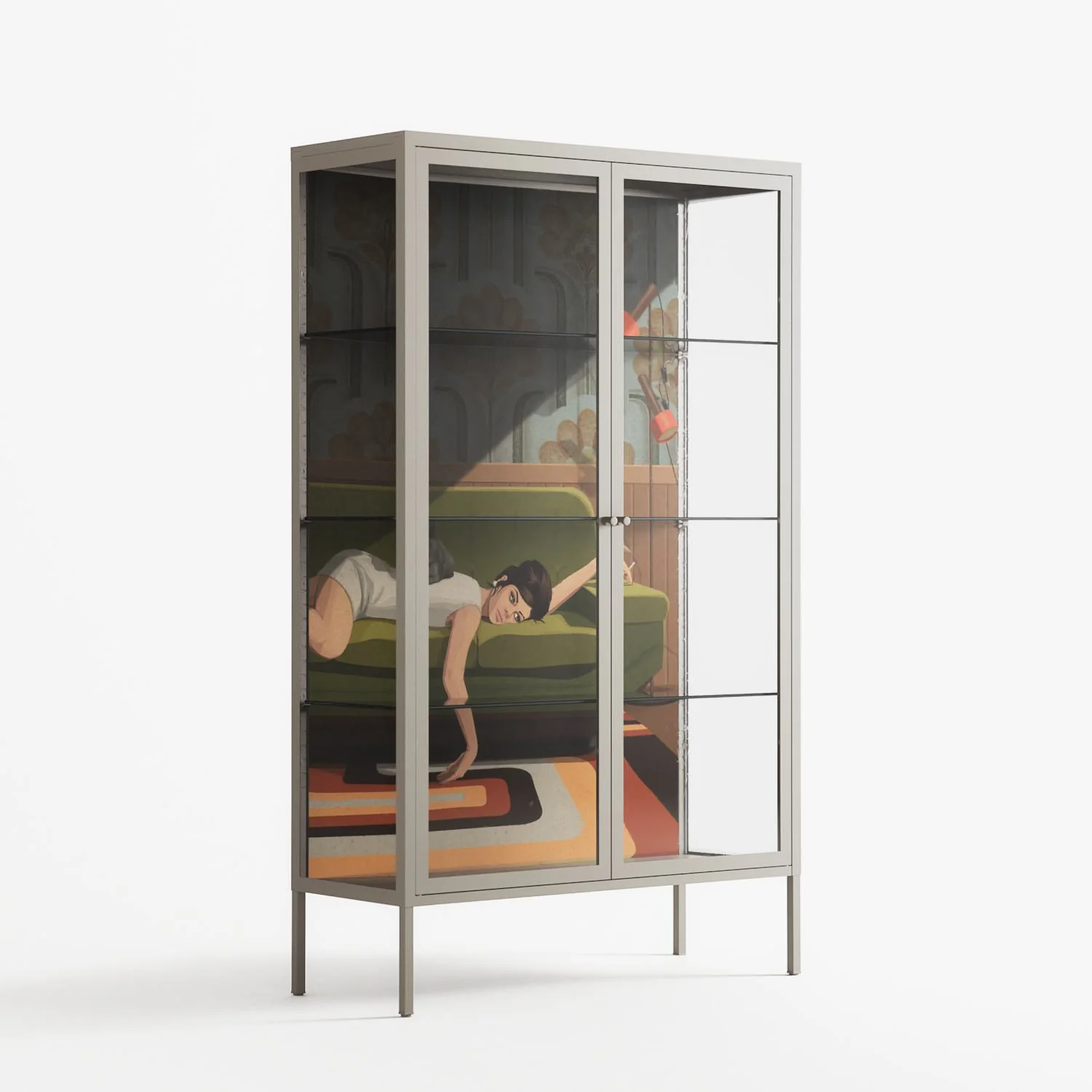 Waiting Game - Cabinet - Kristin Eriksson - Pebble - Clear glass - Image 4
