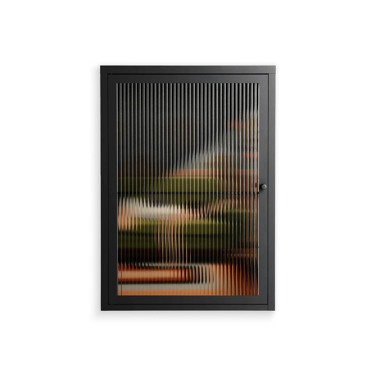 Waiting Game - Wall Cabinet - Kristin Eriksson - Antracite - Reeded glass
