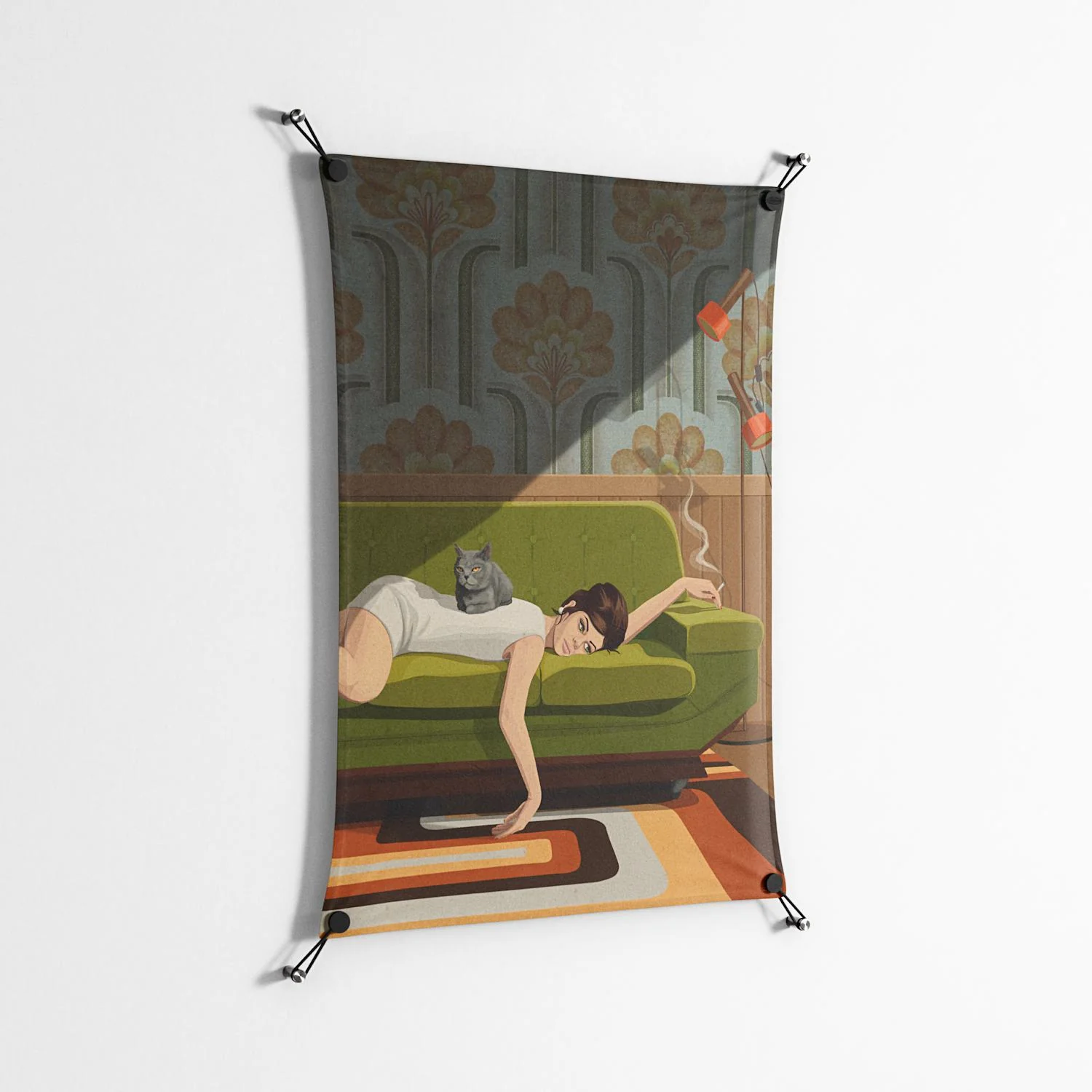 Waiting Game - Work On Wall - Kristin Eriksson - Black - 70 x 100 cm - Image 2