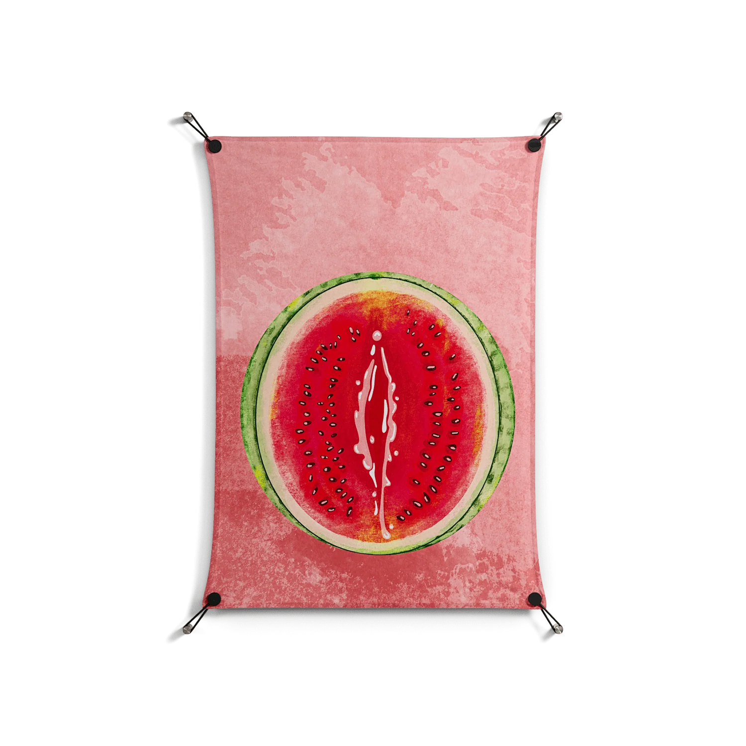 Watermelon Love - Work On Wall - Raissa Oltmanns - Black - 70 x 100 cm