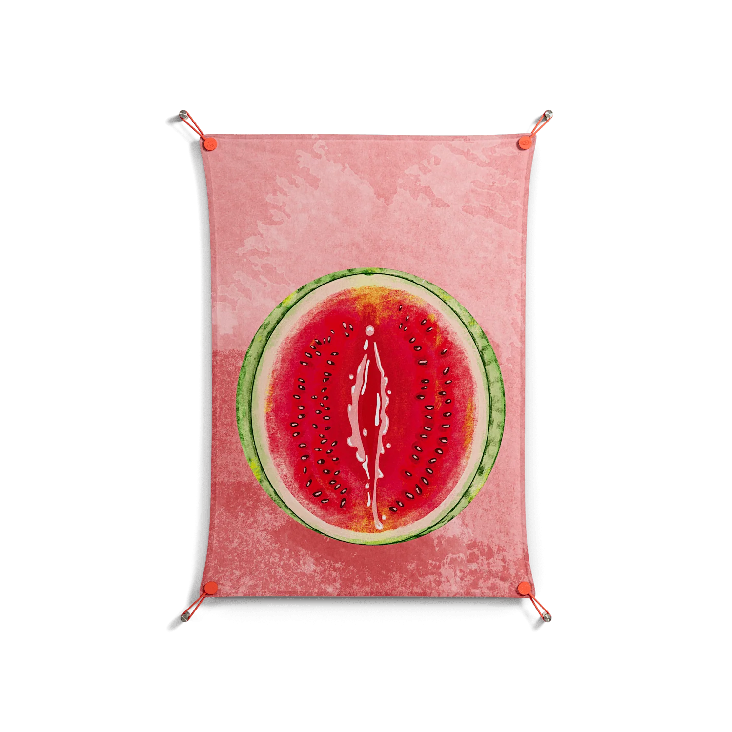Watermelon Love - Work On Wall - Raissa Oltmanns - Orange - 70 x 100 cm