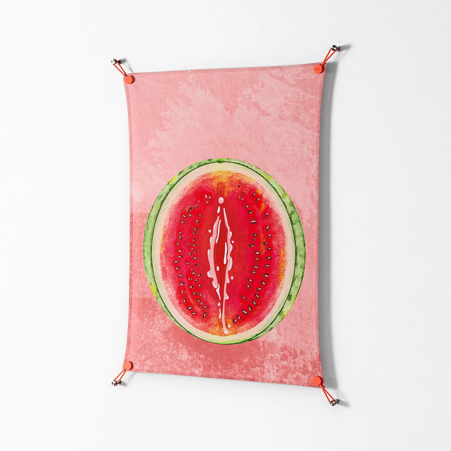 Watermelon Love - Work On Wall - Raissa Oltmanns - Orange - 70 x 100 cm - Image 2