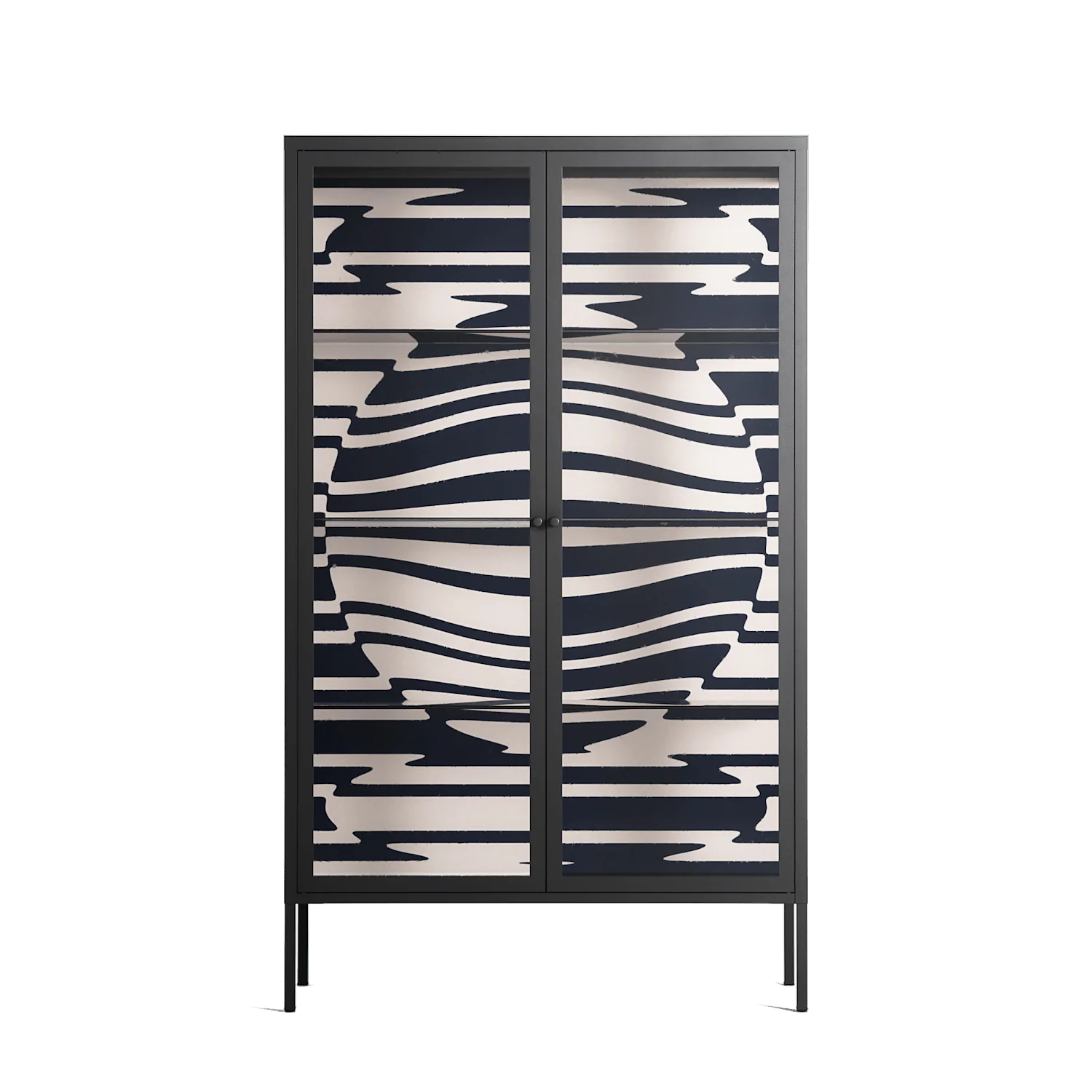 Wave Lens - Cabinet - Oluwasheyi Adebayo - Antracite - Clear glass