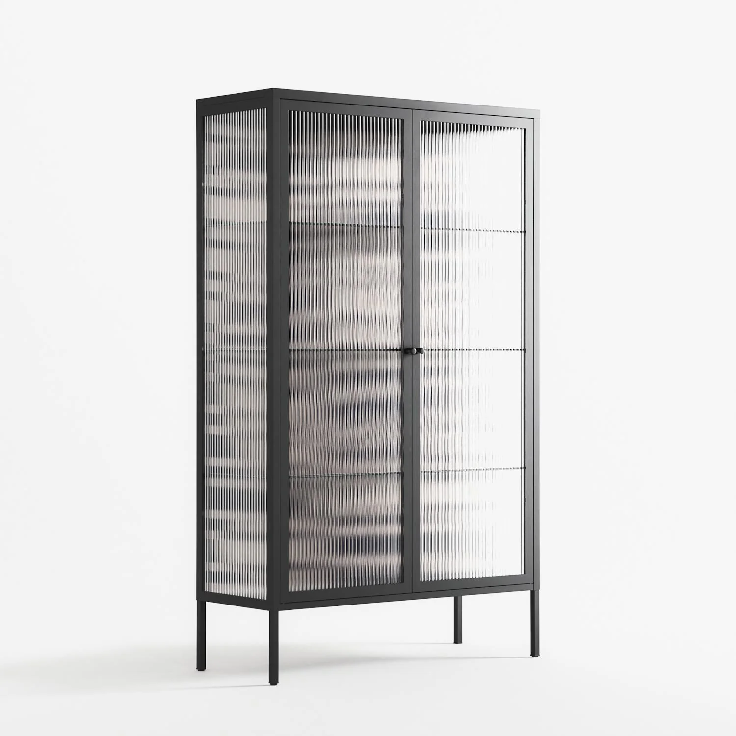 Wave Lens - Cabinet - Oluwasheyi Adebayo - Antracite - Reeded glass - Image 4