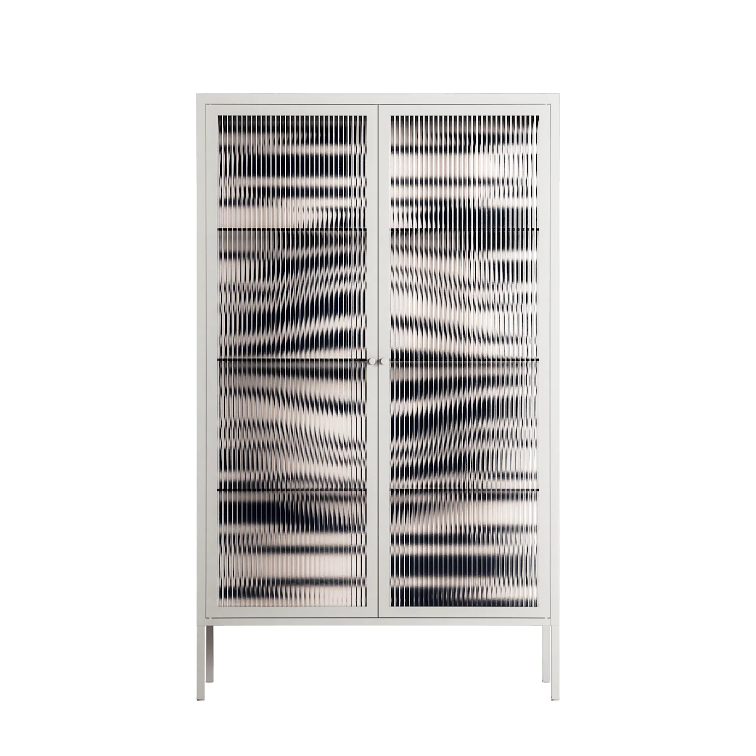 Wave Lens - Cabinet - Oluwasheyi Adebayo - Chalk - Reeded glass