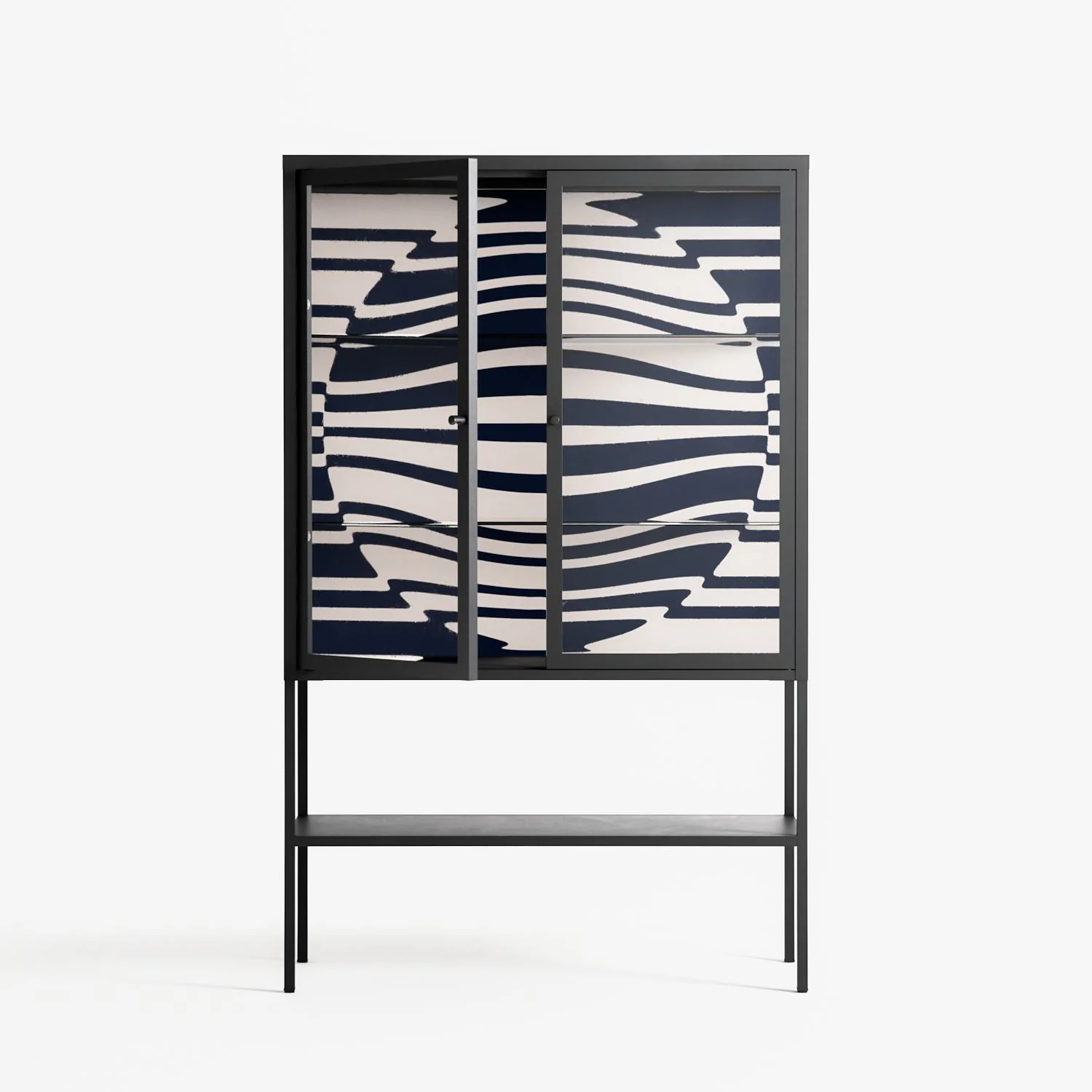 Wave Lens - Loft Cabinet - Oluwasheyi Adebayo - Antracite - Clear glass - Image 2