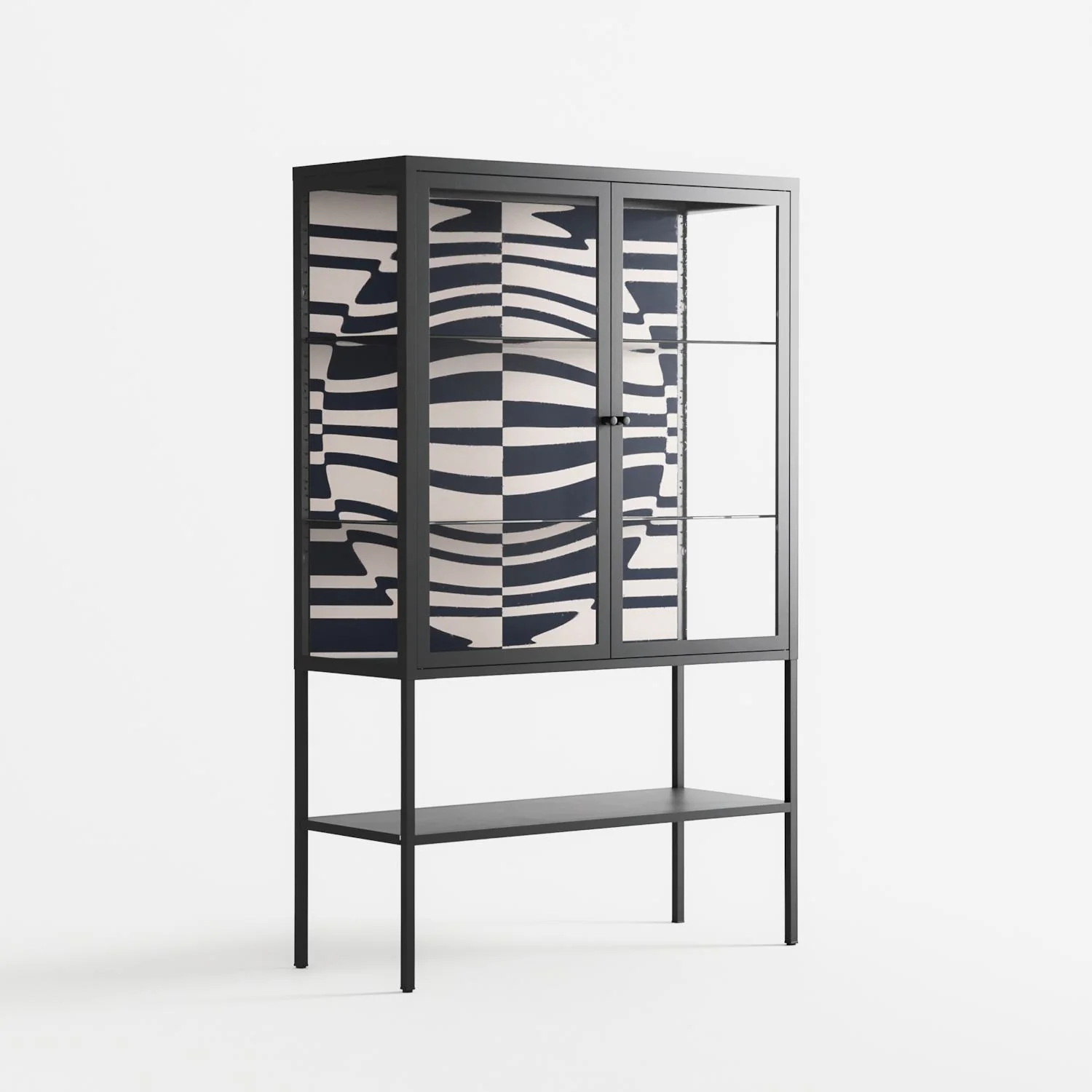 Wave Lens - Loft Cabinet - Oluwasheyi Adebayo - Antracite - Clear glass - Image 4