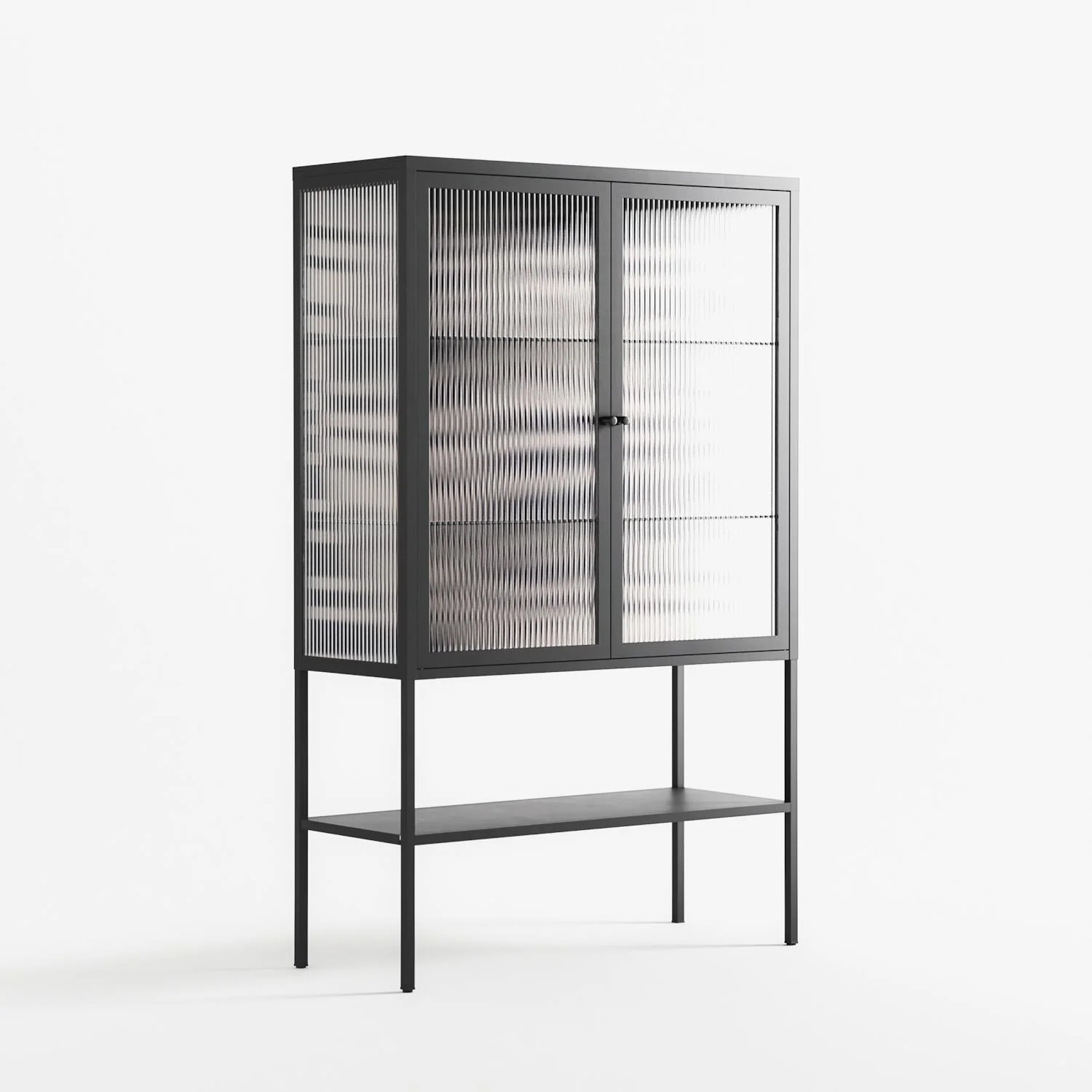 Wave Lens - Loft Cabinet - Oluwasheyi Adebayo - Antracite - Reeded glass - Image 4