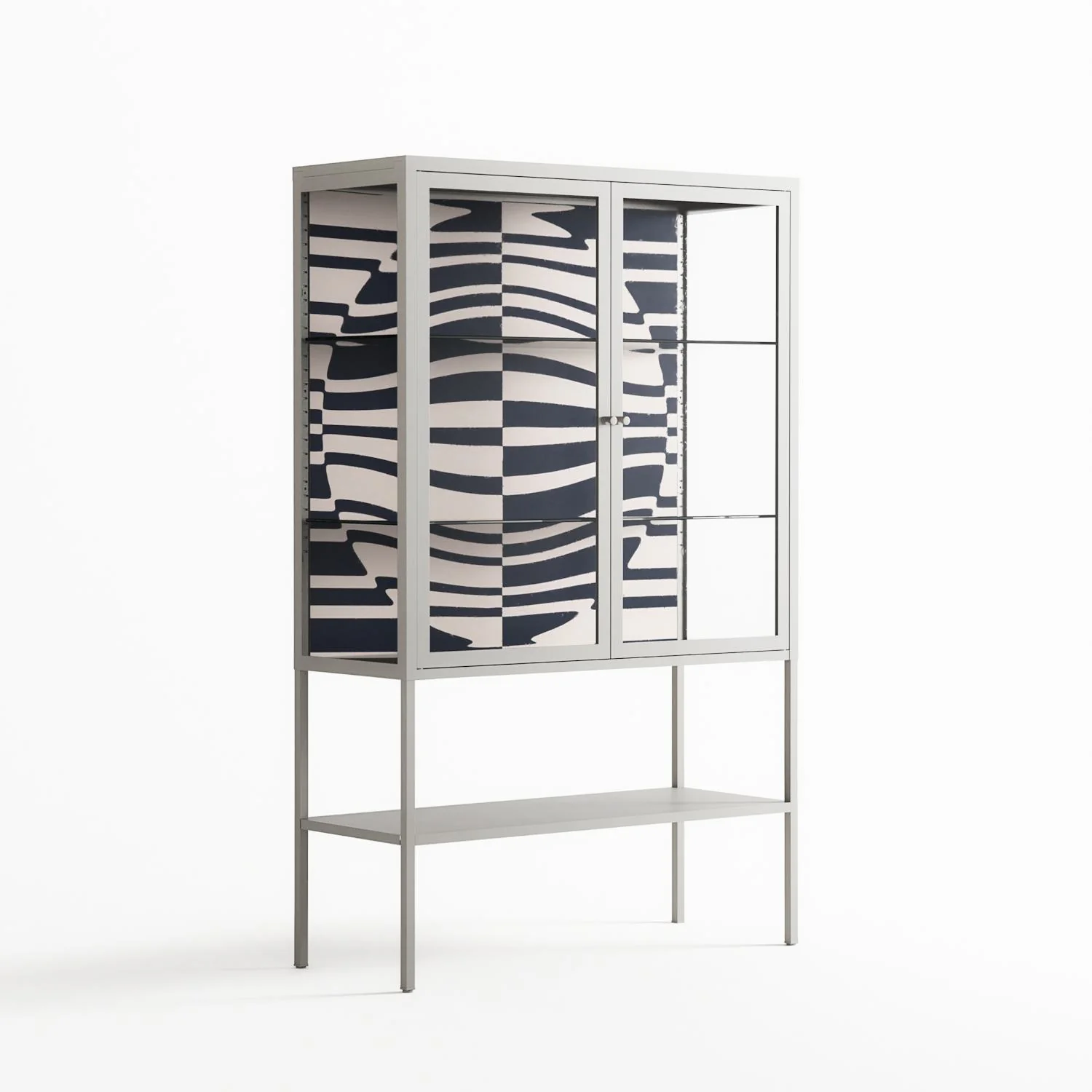 Wave Lens - Loft Cabinet - Oluwasheyi Adebayo - Chalk - Clear glass - Image 4