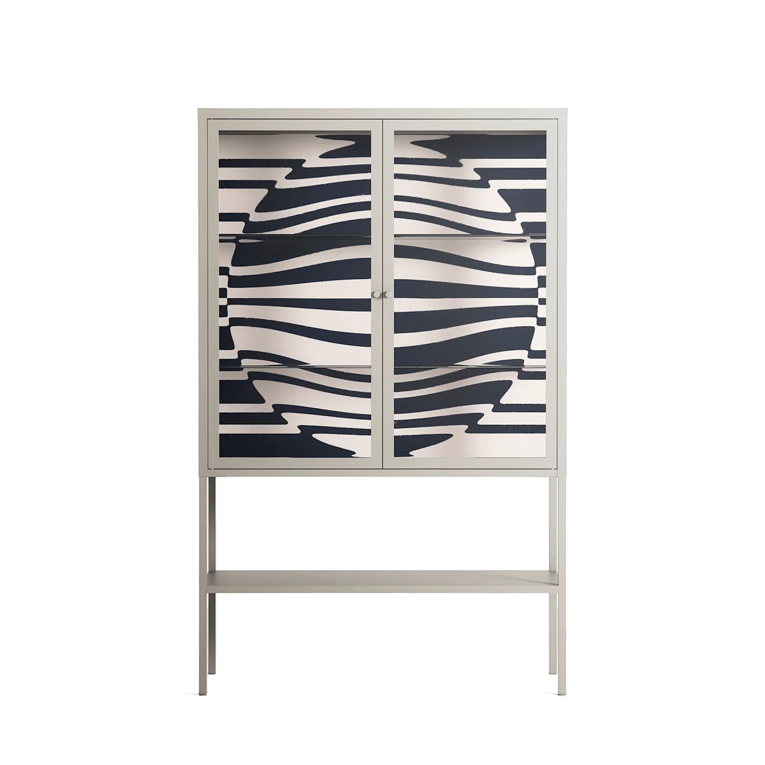 Wave Lens - Loft Cabinet - Oluwasheyi Adebayo - Pebble - Clear glass