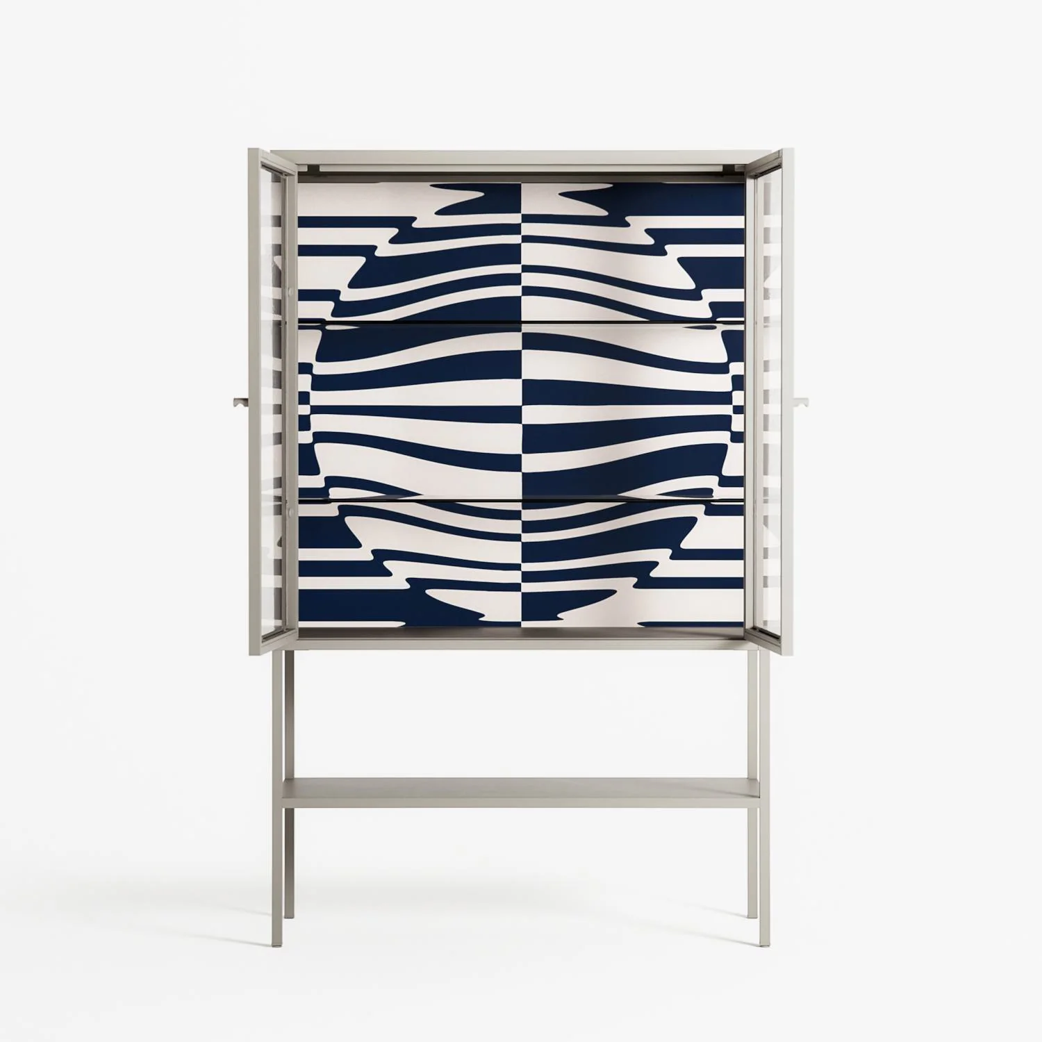 Wave Lens - Loft Cabinet - Oluwasheyi Adebayo - Pebble - Clear glass - Image 3