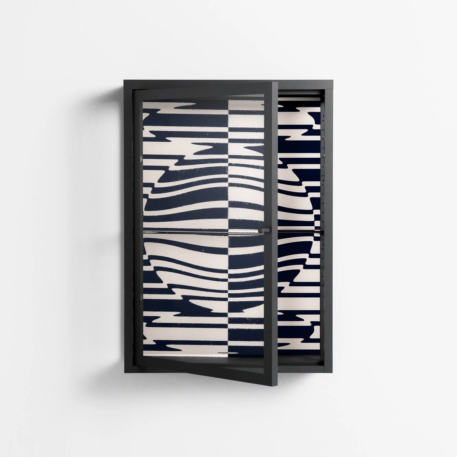 Wave Lens - Wall Cabinet - Oluwasheyi Adebayo - Antracite - Clear glass - Image 2