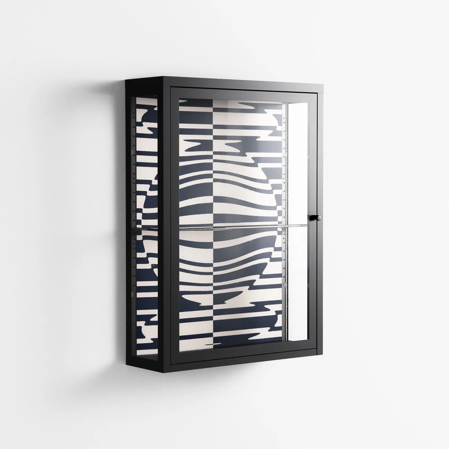 Wave Lens - Wall Cabinet - Oluwasheyi Adebayo - Antracite - Clear glass - Image 4