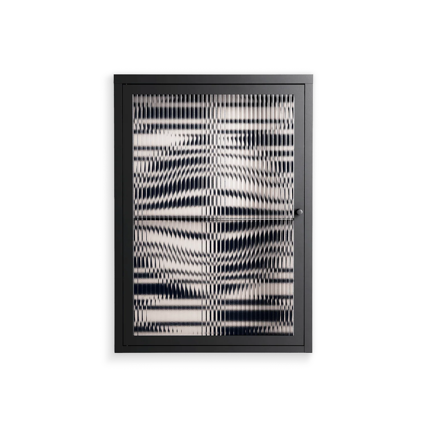 Wave Lens - Wall Cabinet - Oluwasheyi Adebayo - Antracite - Reeded glass