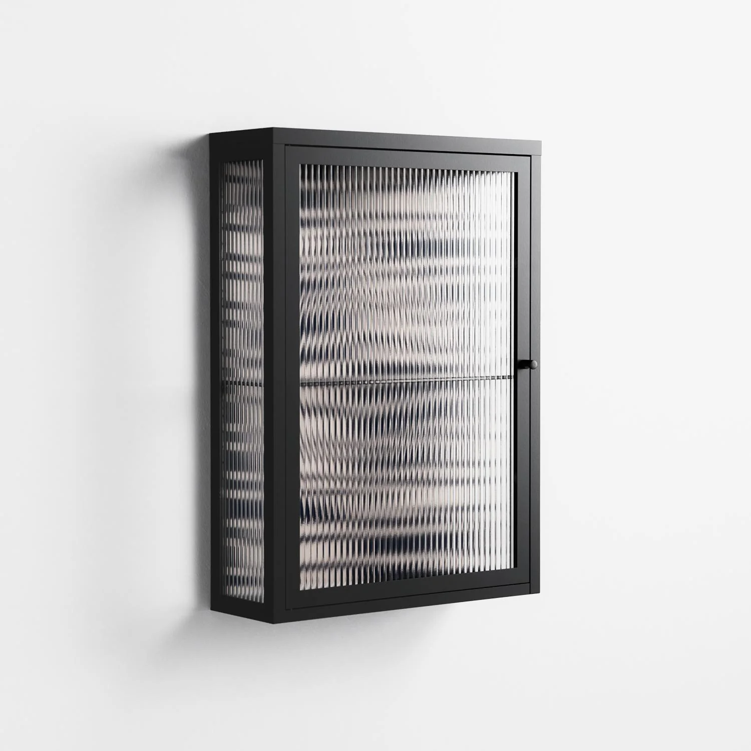 Wave Lens - Wall Cabinet - Oluwasheyi Adebayo - Antracite - Reeded glass - Image 4