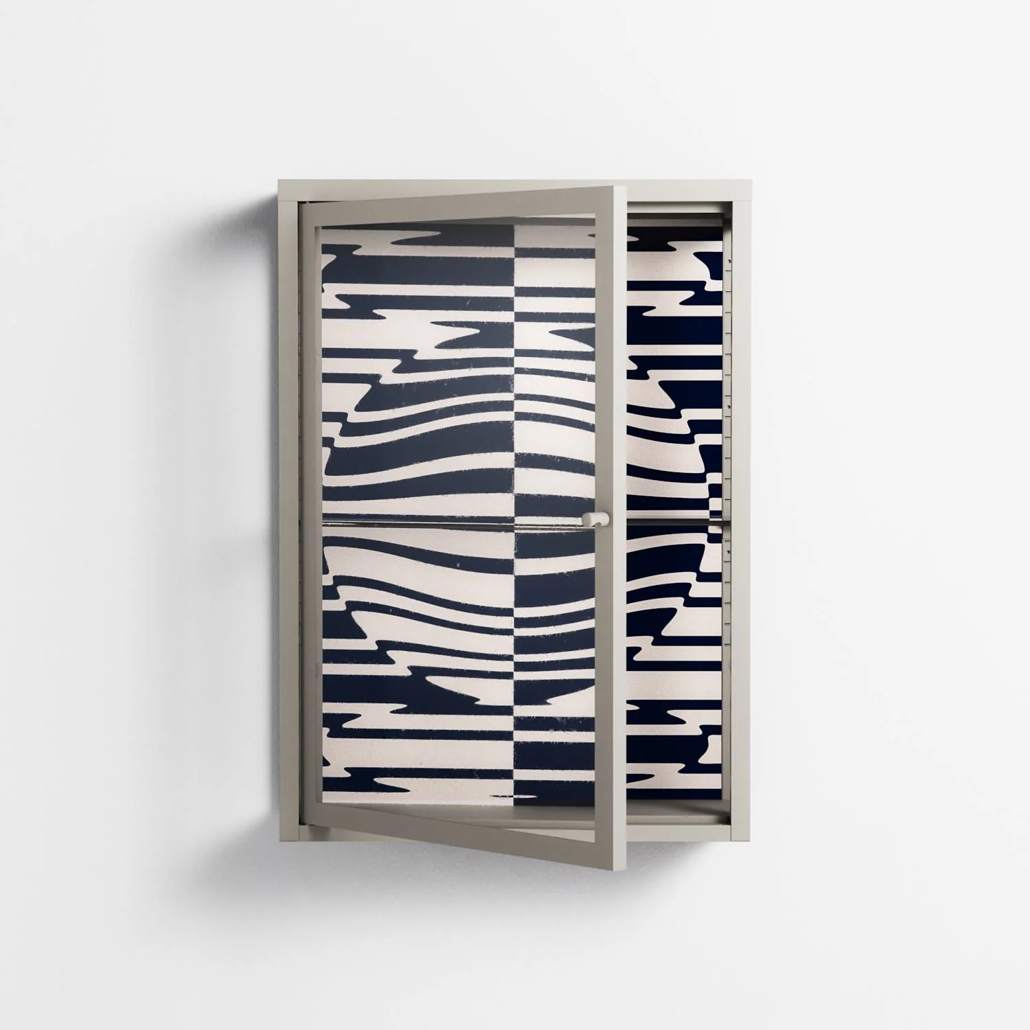 Wave Lens - Wall Cabinet - Oluwasheyi Adebayo - Pebble - Clear glass - Image 2