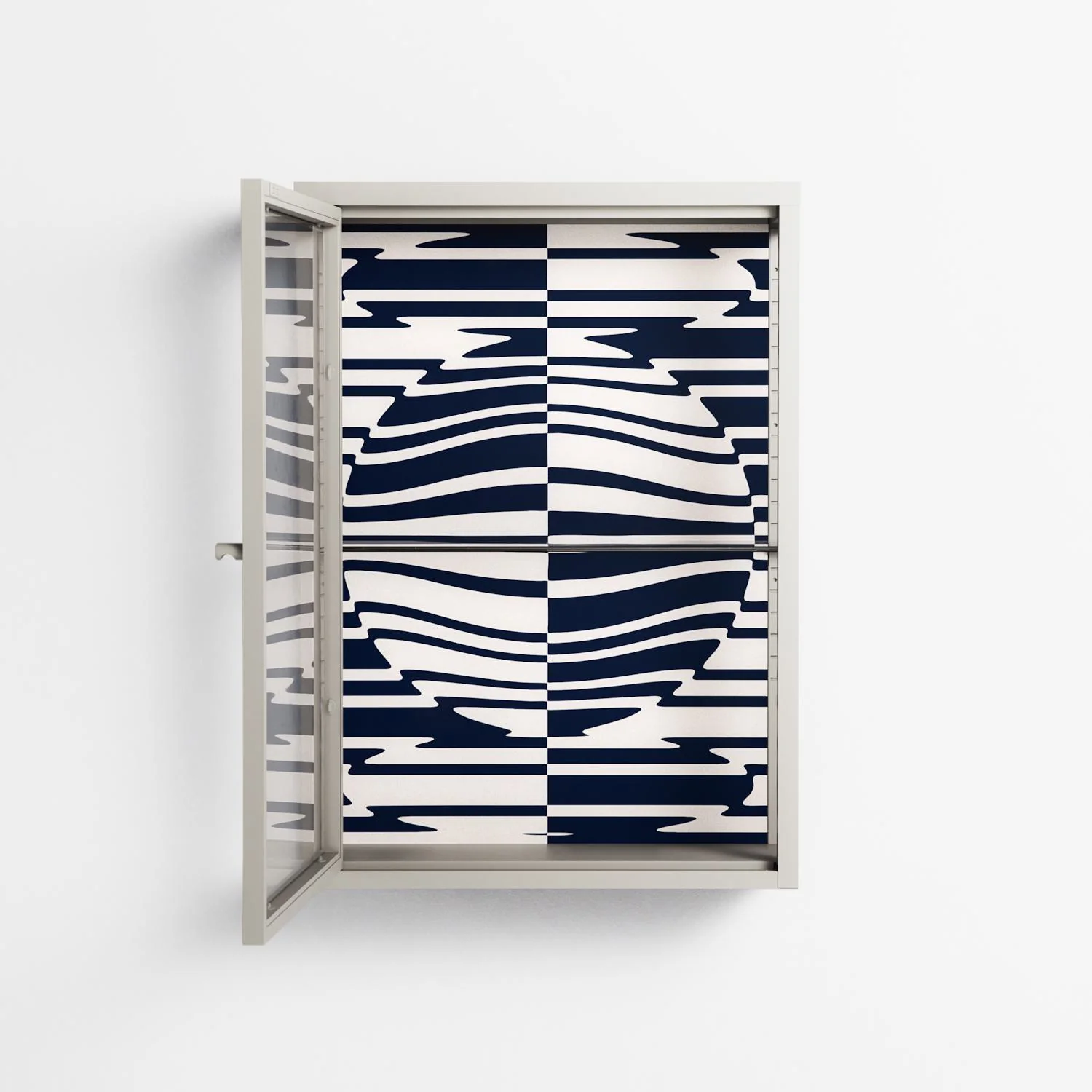 Wave Lens - Wall Cabinet - Oluwasheyi Adebayo - Pebble - Clear glass - Image 3