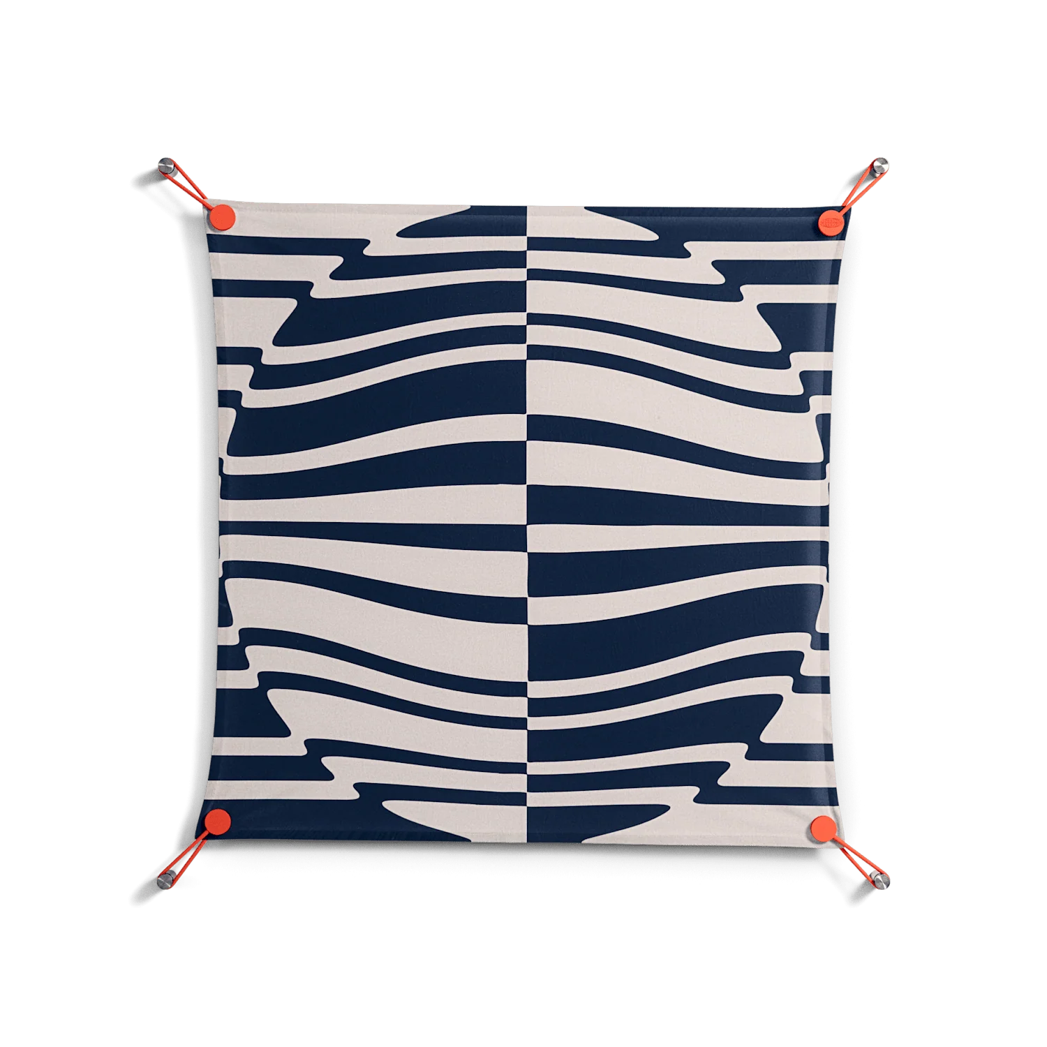 Wave Lens - Work On Wall - Oluwasheyi Adebayo - Orange - 70 x 70 cm