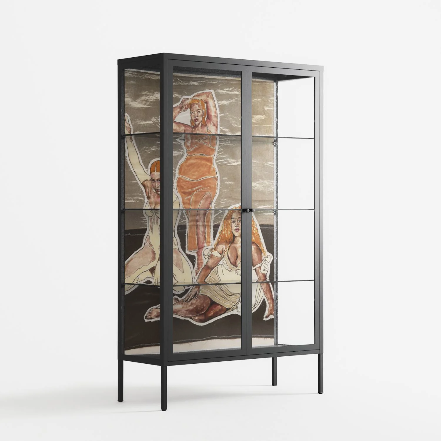 We Are Who We Are - Cabinet - Sophie Goudman-Peachey - Antracite - Clear glass - Image 4