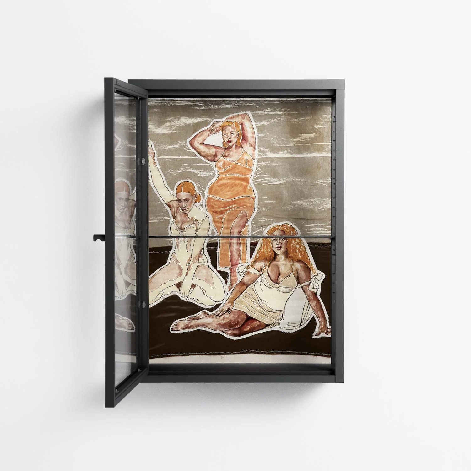 We Are Who We Are - Wall Cabinet - Sophie Goudman-Peachey - Antracite - Clear glass - Image 3