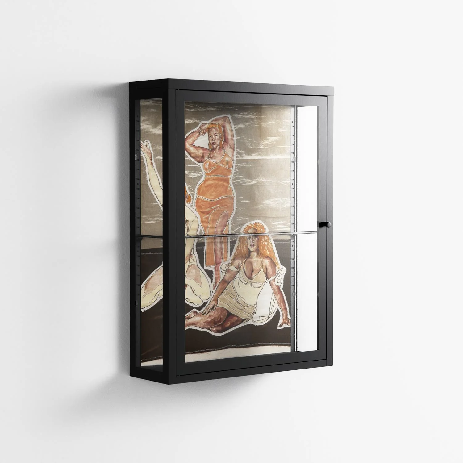 We Are Who We Are - Wall Cabinet - Sophie Goudman-Peachey - Antracite - Clear glass - Image 4
