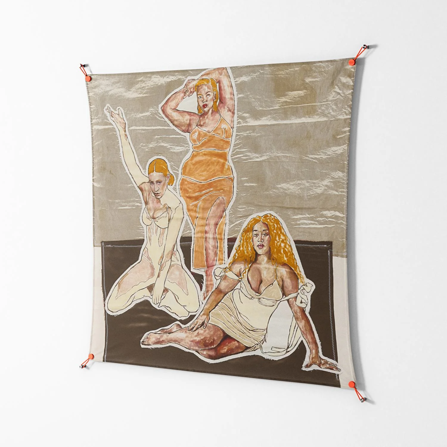 We Are Who We Are - Work On Wall - Sophie Goudman - Orange - 140 x 140 cm - Image 2
