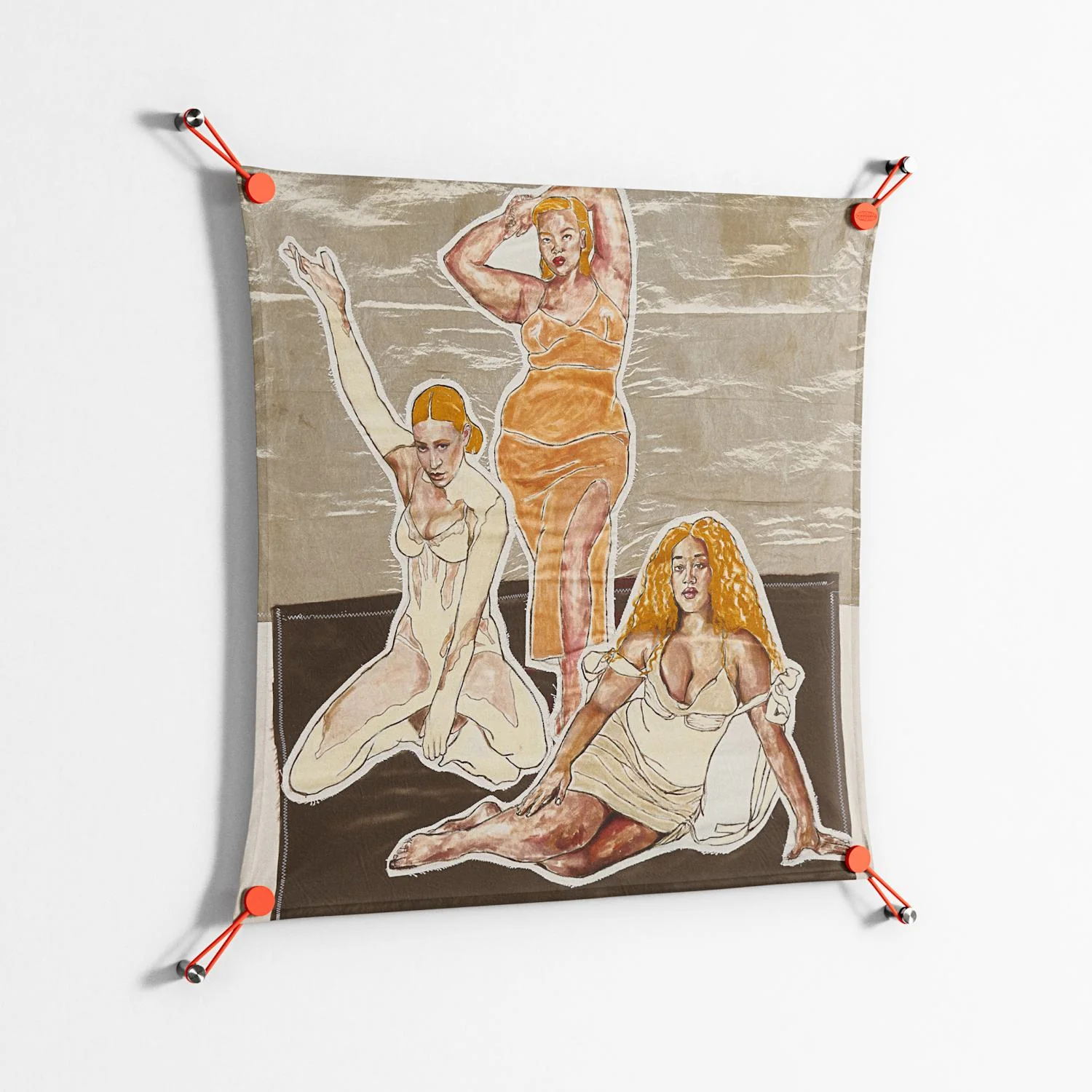 We Are Who We Are - Work On Wall - Sophie Goudman - Orange - 70 x 70 cm - Image 2