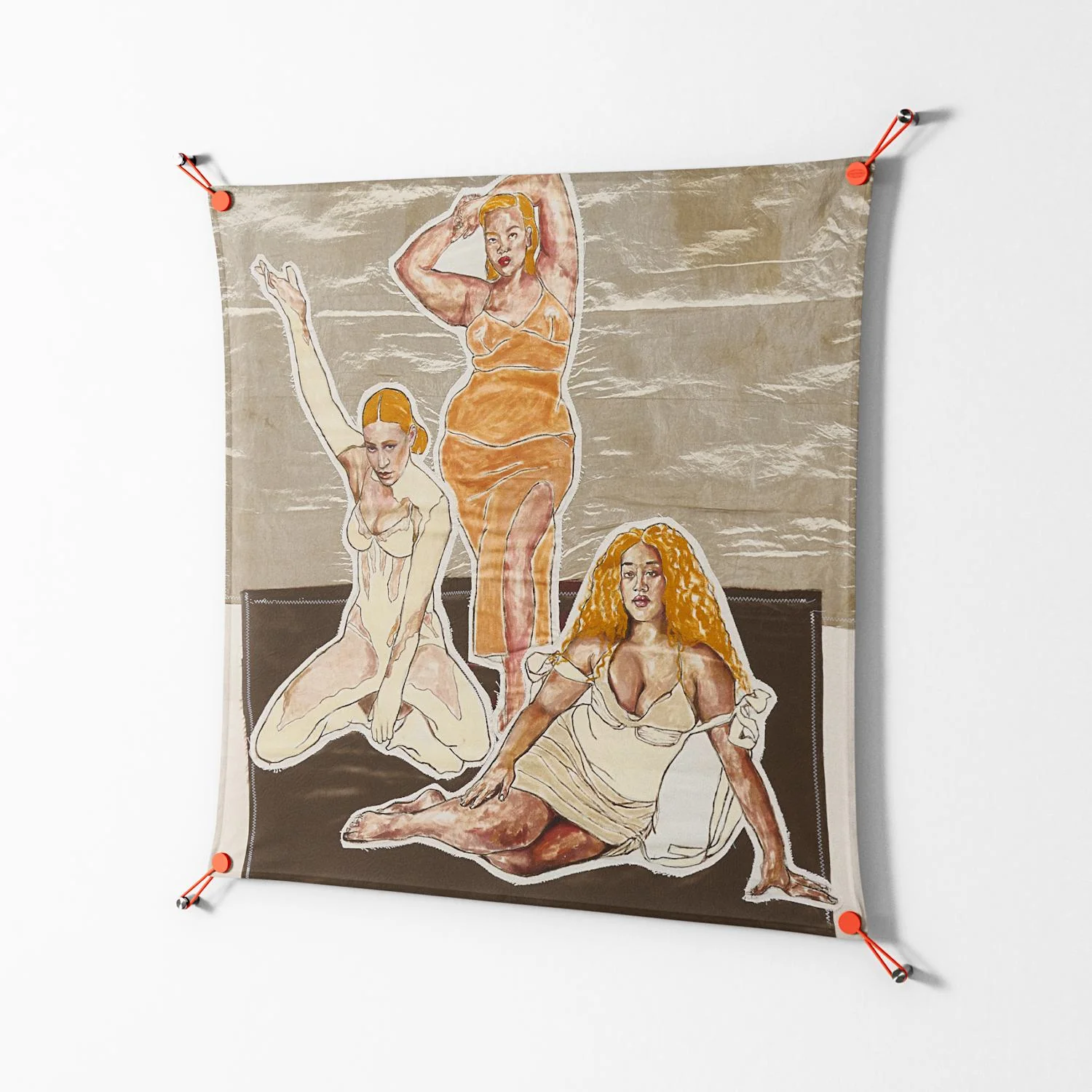 We Are Who We Are - Work On Wall - Sophie Goudman - Orange - 90 x 90 cm - Image 2