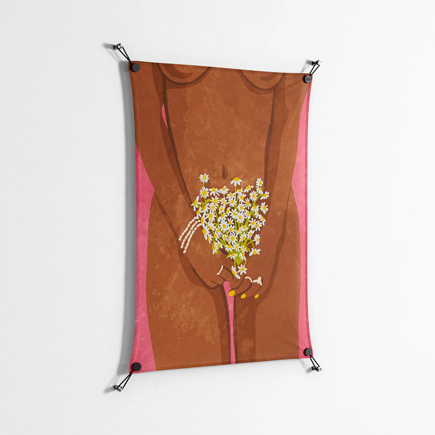 Wearing Flowers - Work On Wall - Raissa Oltmanns - Black - 70 x 100 cm - Image 2