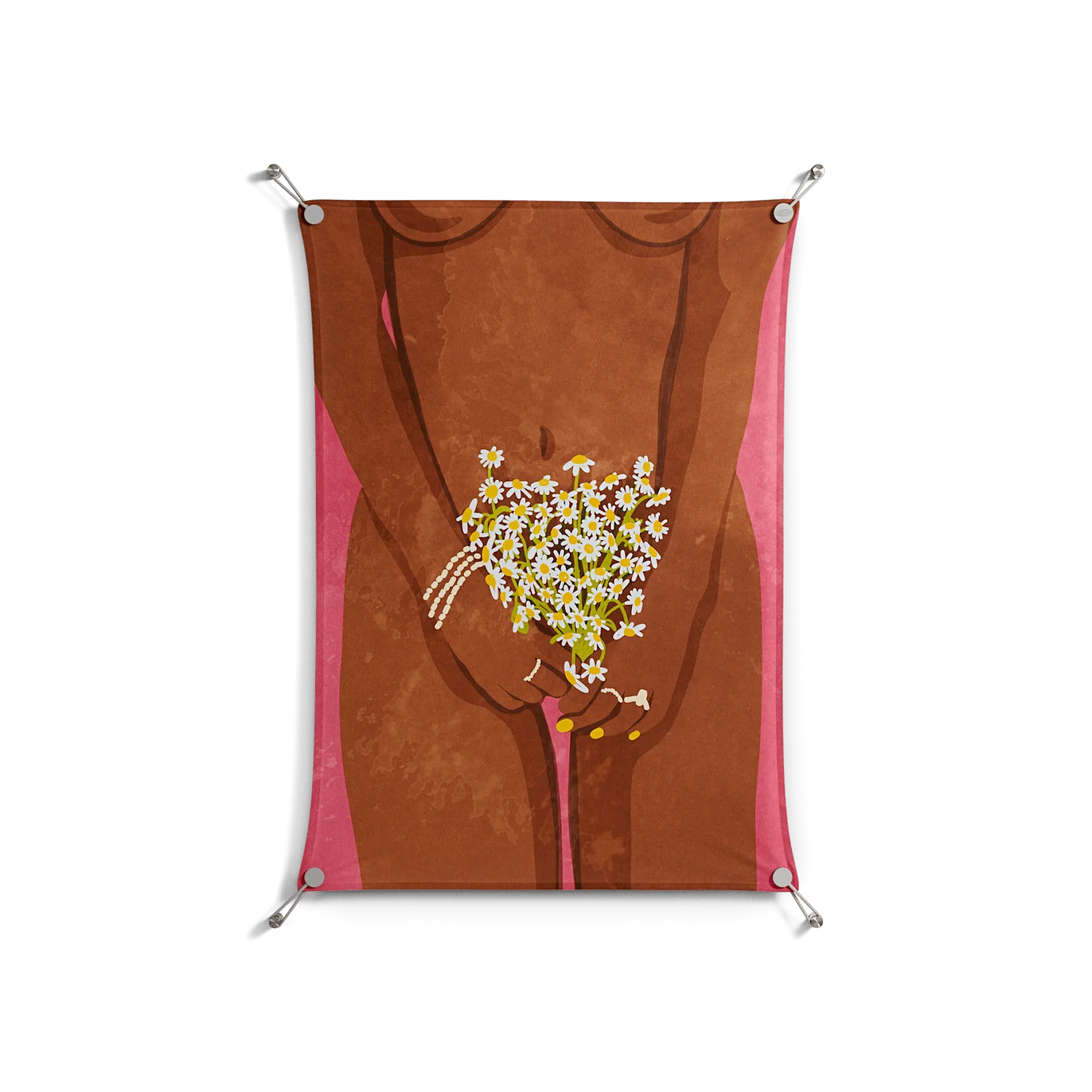 Wearing Flowers - Work On Wall - Raissa Oltmanns - Silver - 70 x 100 cm