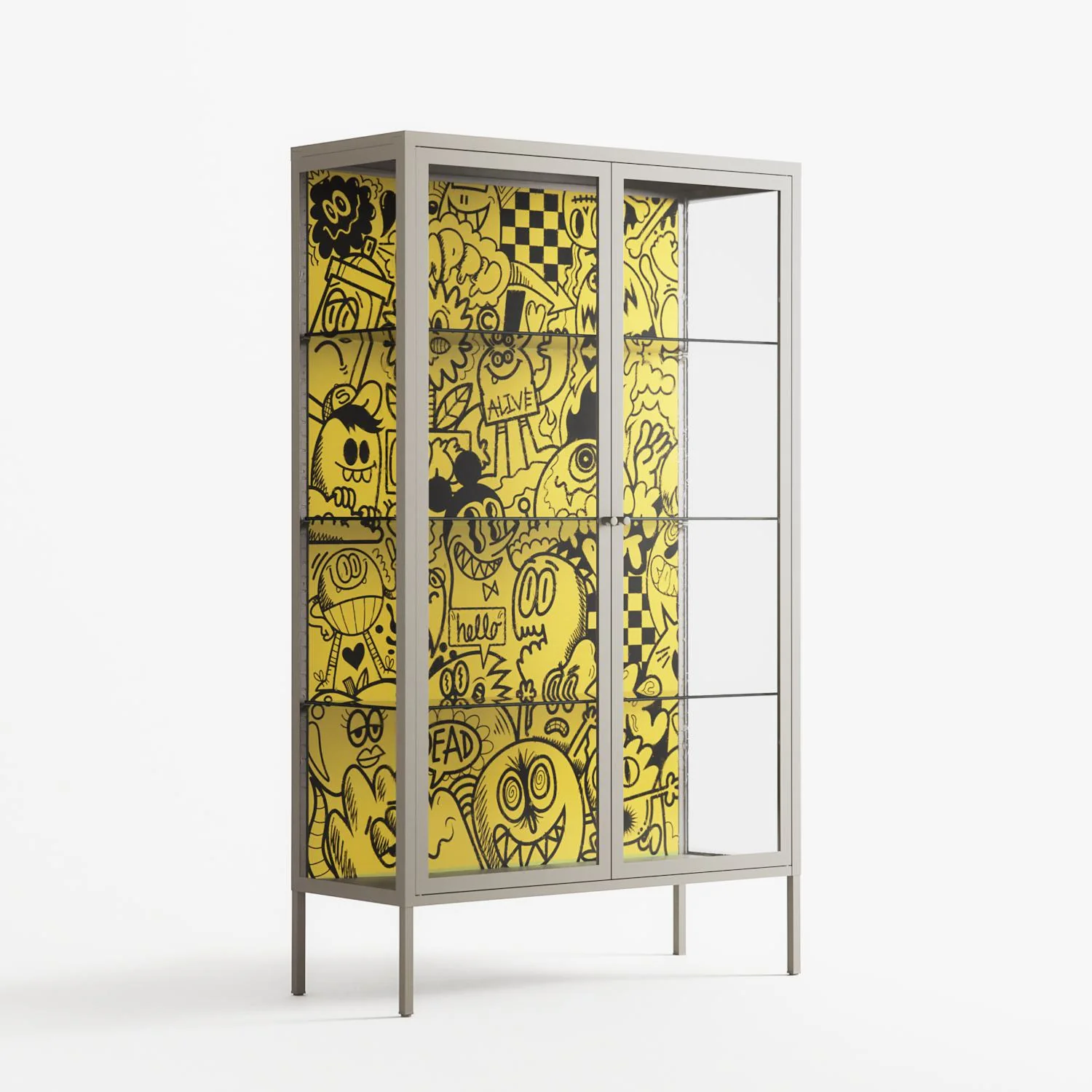What a Mess - Cabinet - Craig Watkins - Pebble - Clear glass - Image 4