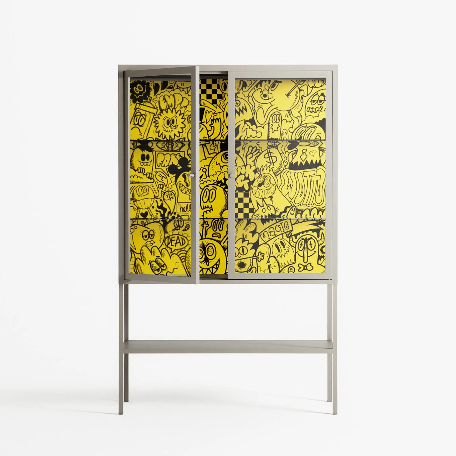 What a Mess - Loft Cabinet - Craig Watkins - Pebble - Clear glass - Image 2