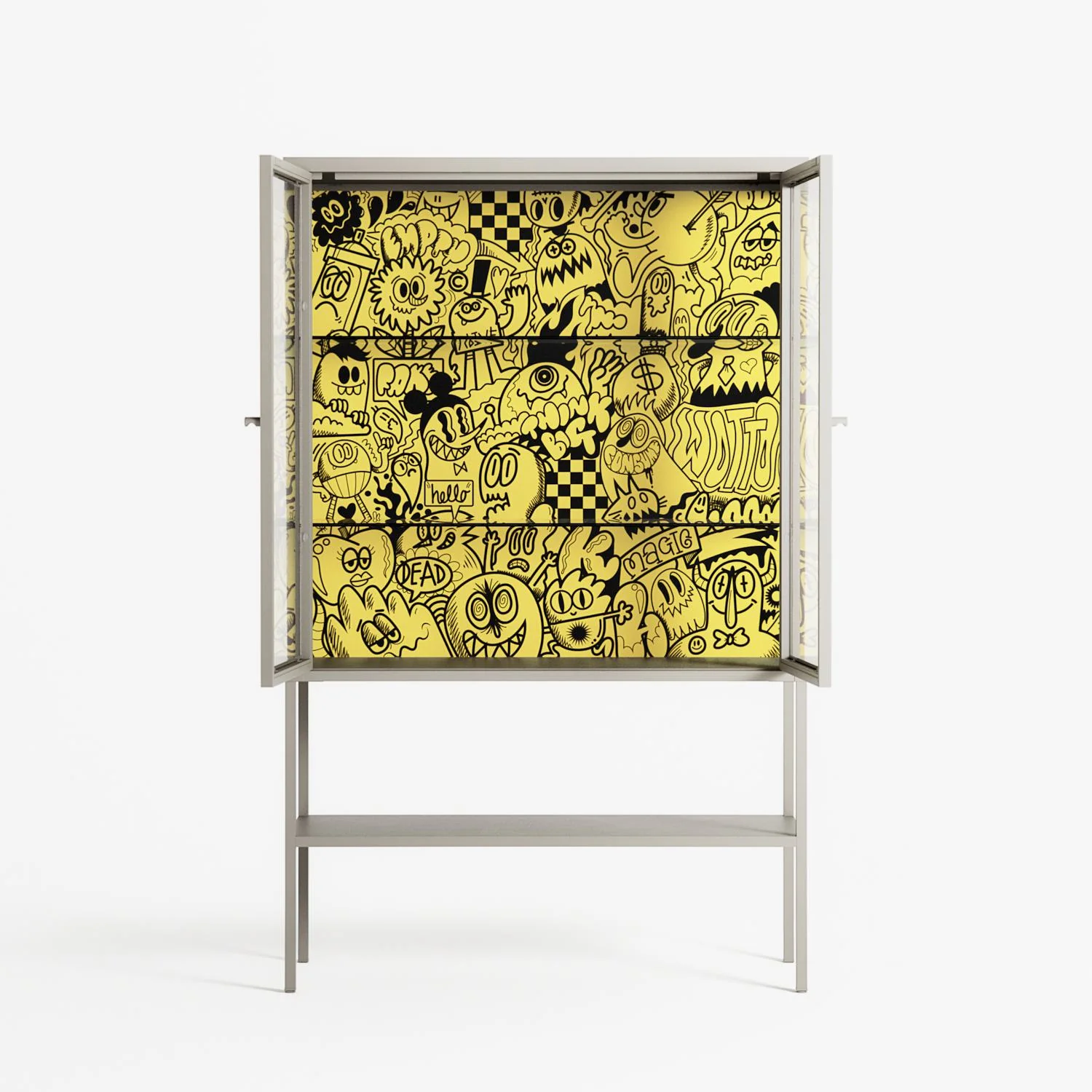 What a Mess - Loft Cabinet - Craig Watkins - Pebble - Clear glass - Image 3