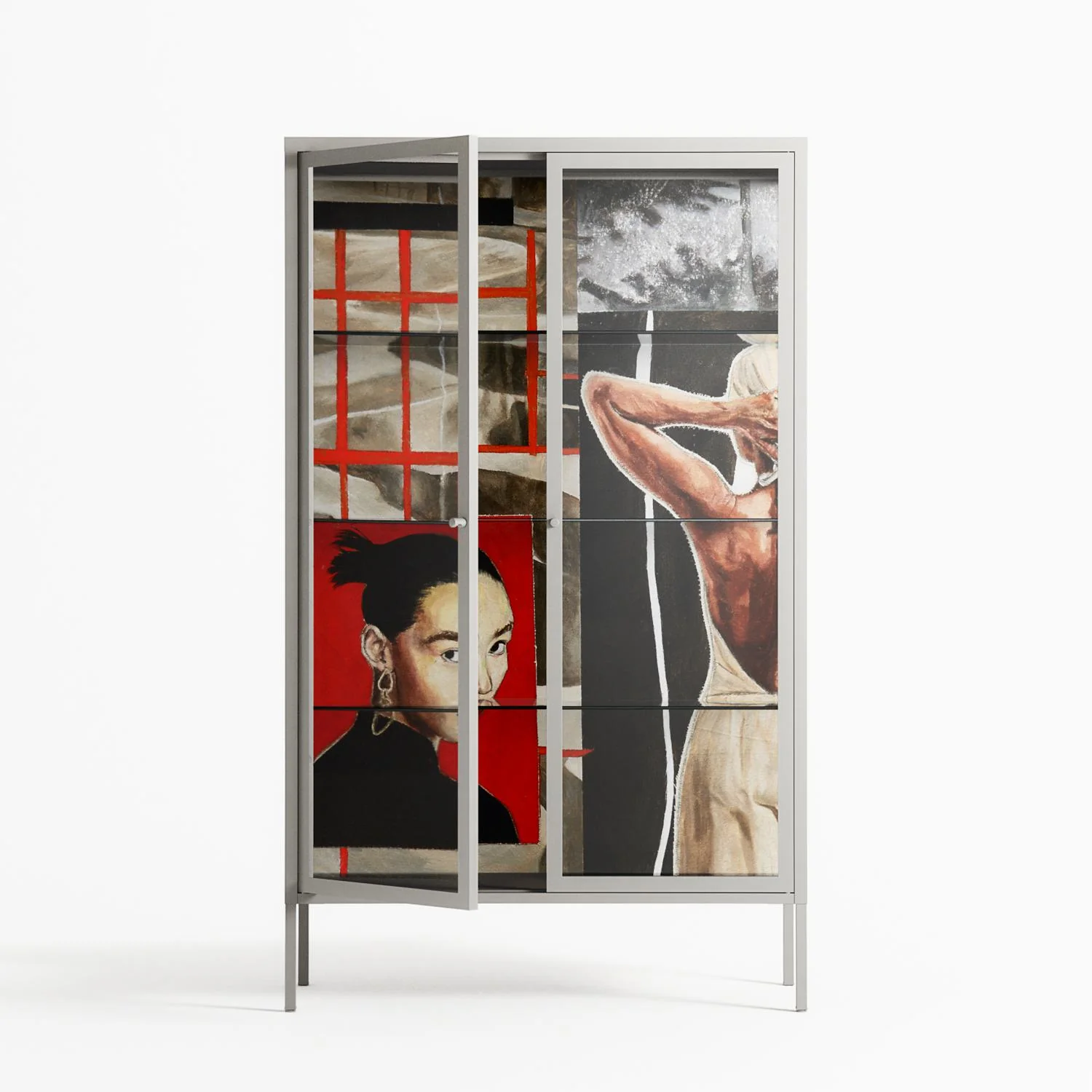 Where We Belong - Cabinet - Sophie Goudman-Peachey - Chalk - Clear glass - Image 2