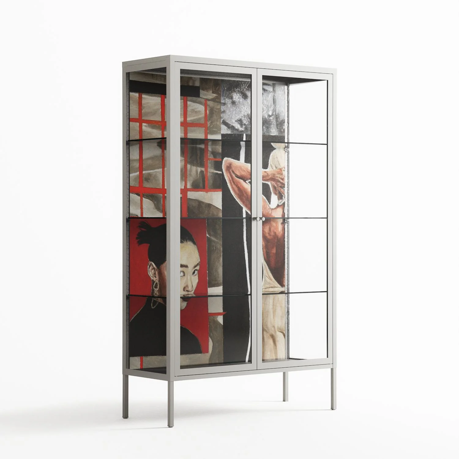 Where We Belong - Cabinet - Sophie Goudman-Peachey - Chalk - Clear glass - Image 4